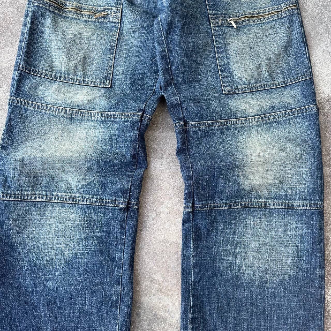 20471120 × If Six Was Nine × Japanese Brand Amazing Vintage Cargo Washed Denim Jeans Y2K Size US 33 - 7 Thumbnail