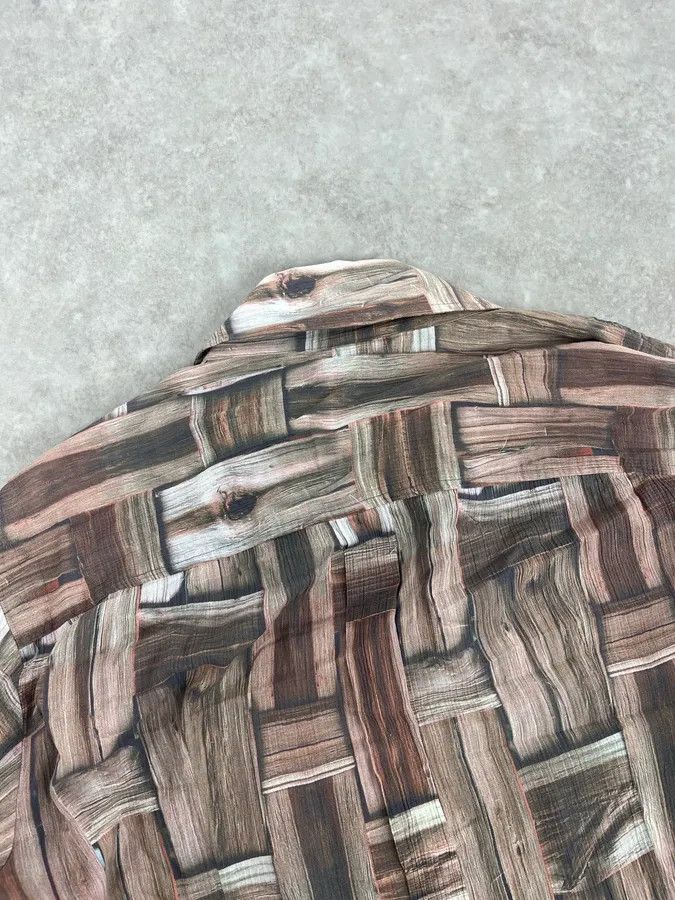 Dolce & Gabbana SS2002 Dolce & Gabbana Beige & Brown Abstract Shirt Size US L / EU 52-54 / 3 - 8 Thumbnail