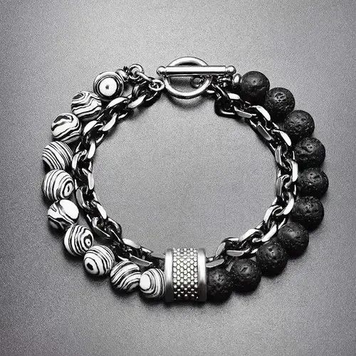 Jewelry Multilayer Stone Bracelet Size ONE SIZE - 3 Thumbnail