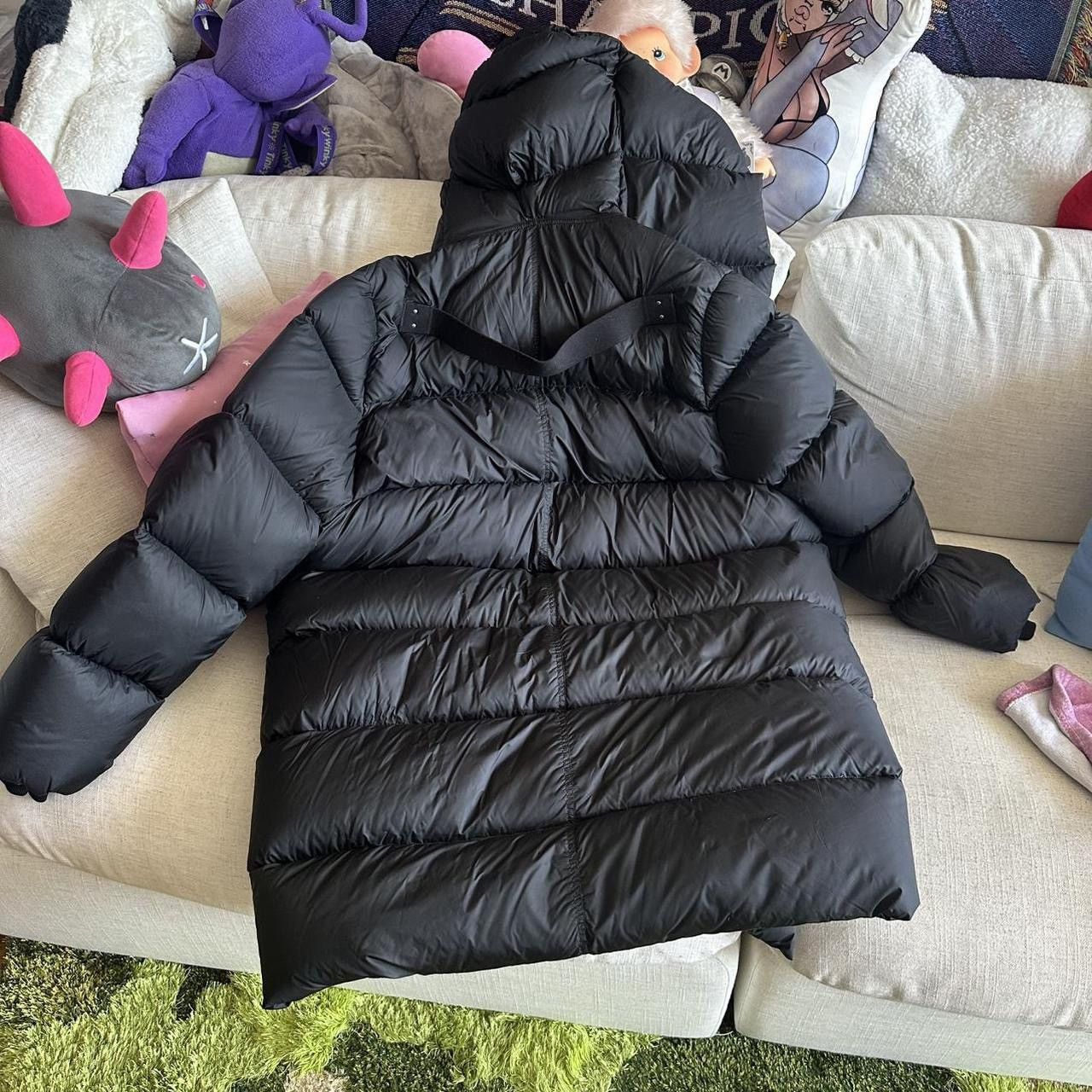 Rick Owens rick owens ‘black LS liner down coat' Size US M / EU 48-50 / 2 - 3 Thumbnail