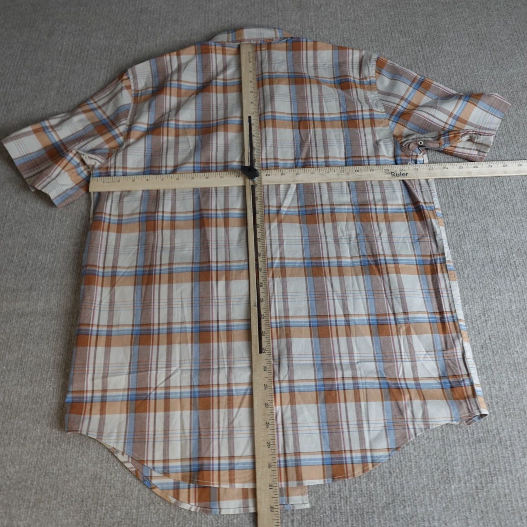 Filson Filson Shirt 2XL Beige Plaid Short Sleeve Button-Up Mens Casual Shirt Size US XXL / EU 58 / 5 - 2 Thumbnail