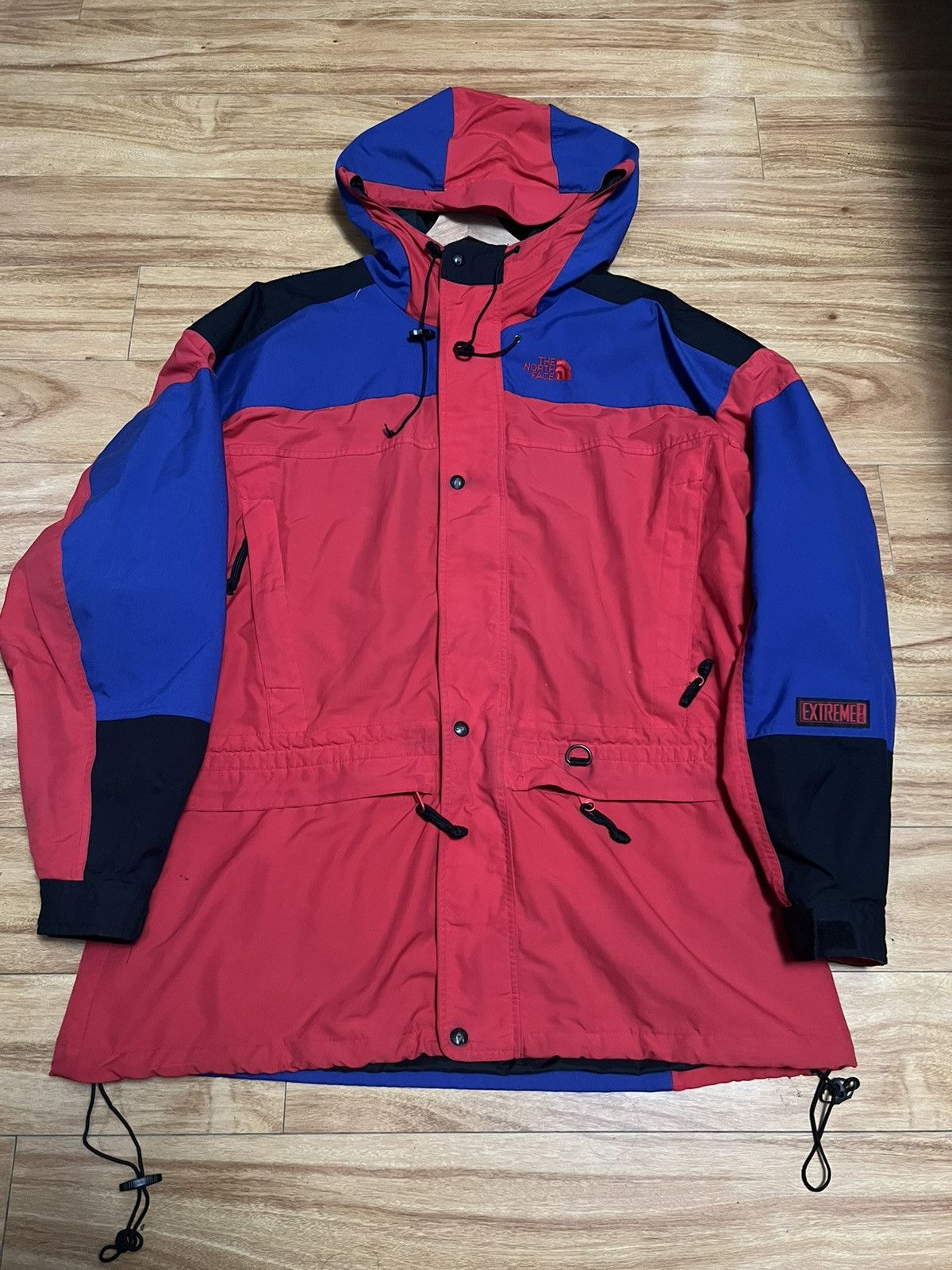 image of The North Face Extreme Light Jacket Red/blue/black in Yellow, Men's (Size XL)