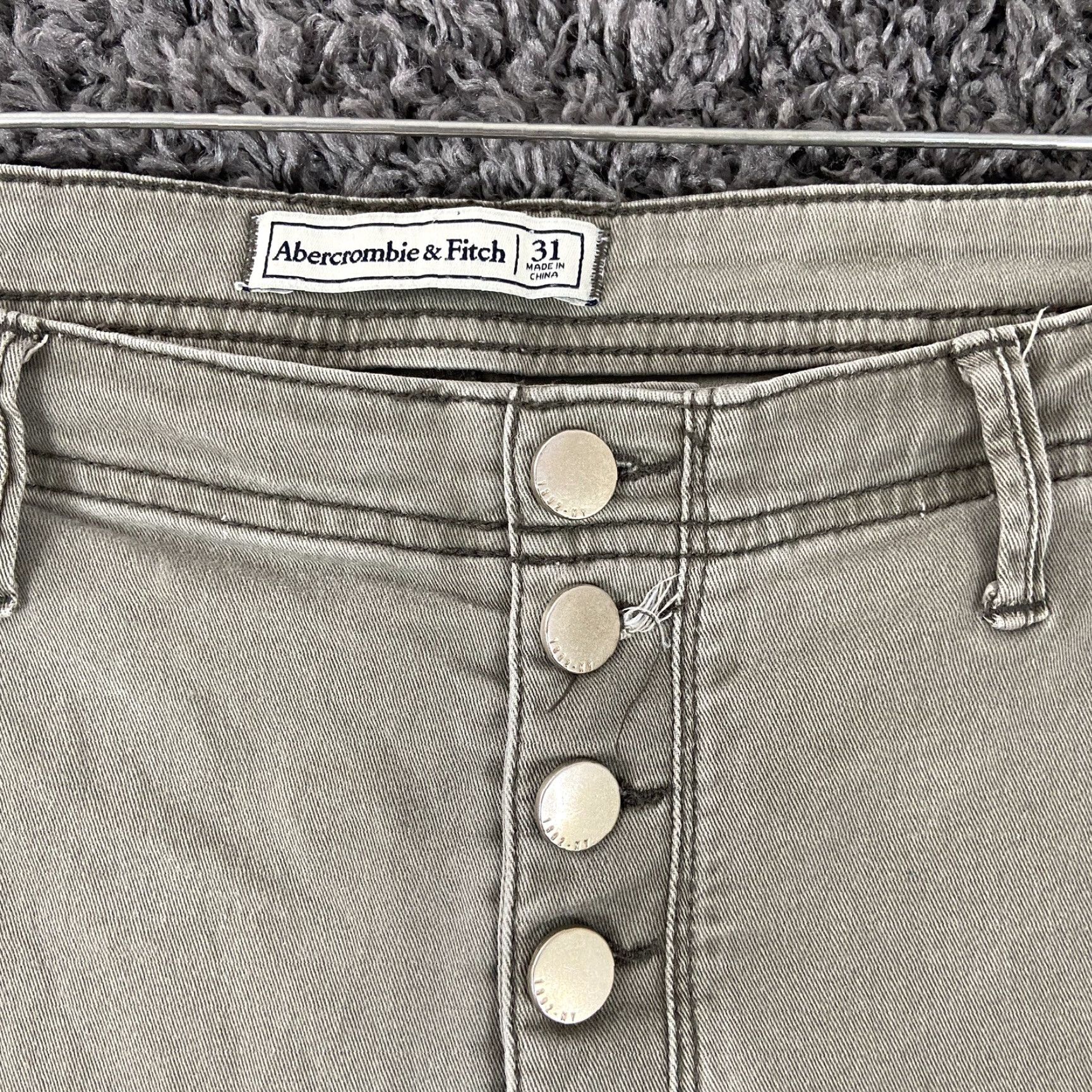 Abercrombie & Fitch Abercrombie & Fitch Jeans Women 31 Green Skinny Regular Size 31 Green Womens Size 24" / US 00 / IT 34 - 6 Thumbnail