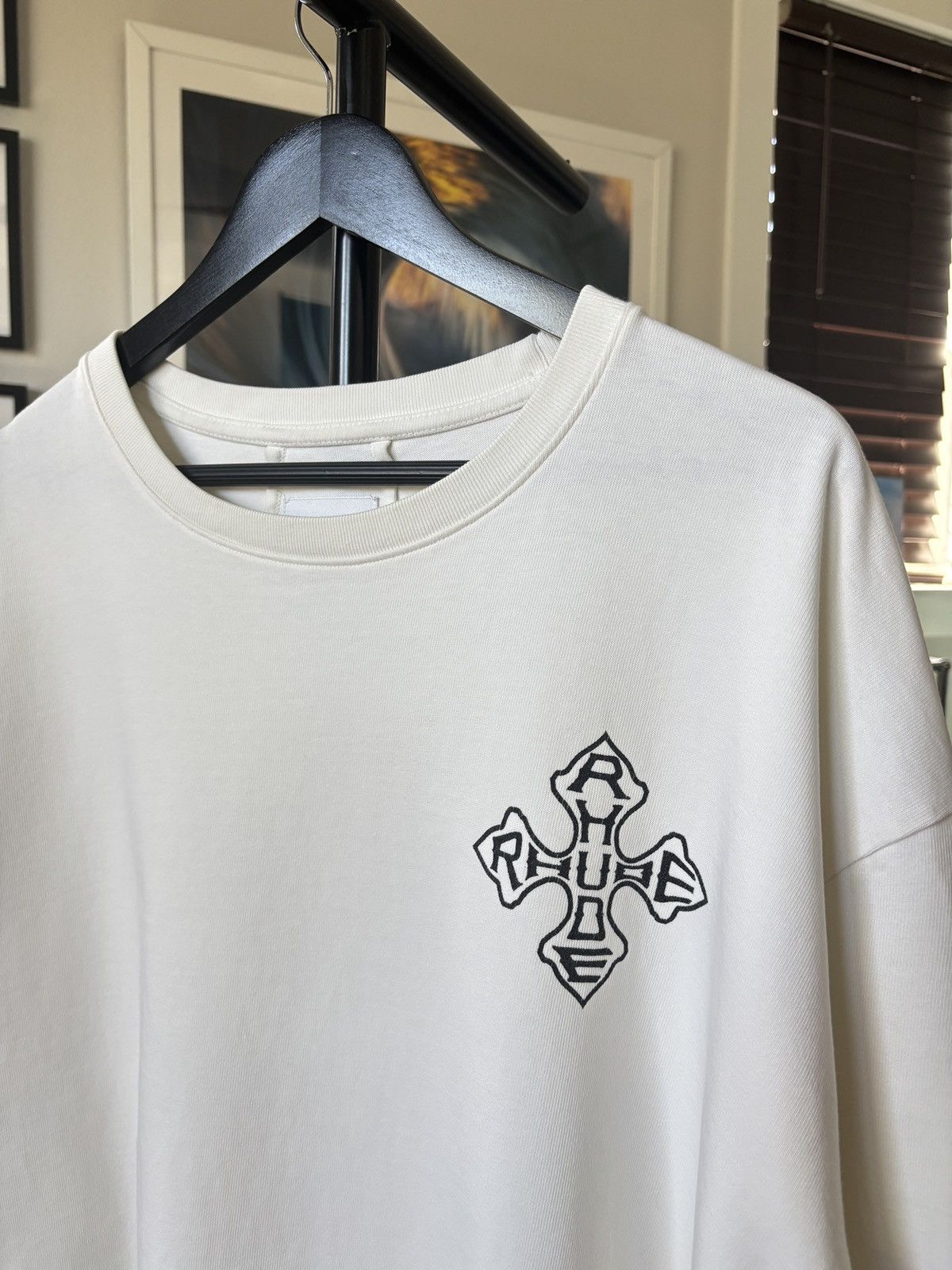 Rhude LONG SLEEVE TEE - BIKER CROSS LOGO Size US XXL / EU 58 / 5 - 4 Thumbnail