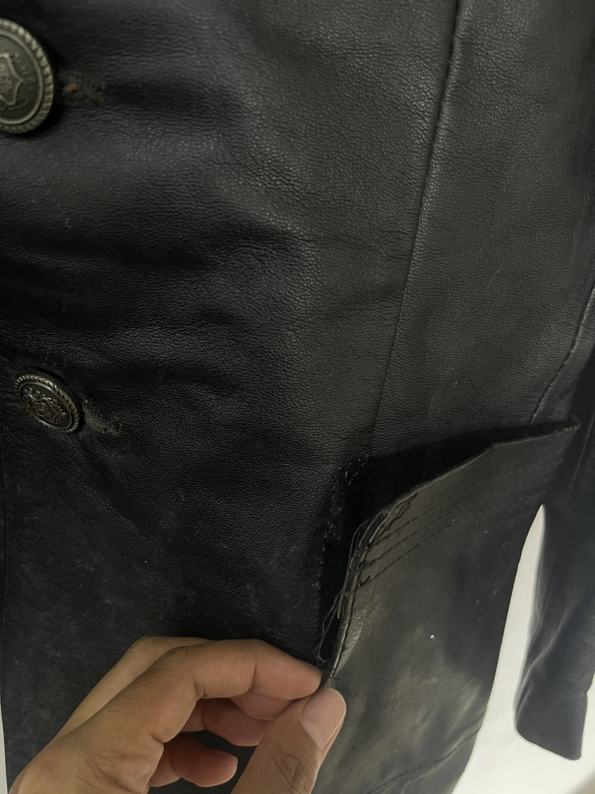 Leather VINTAGE LEATHER JACKET BLAZER Size US S / EU 44-46 / 1 - 5 Thumbnail