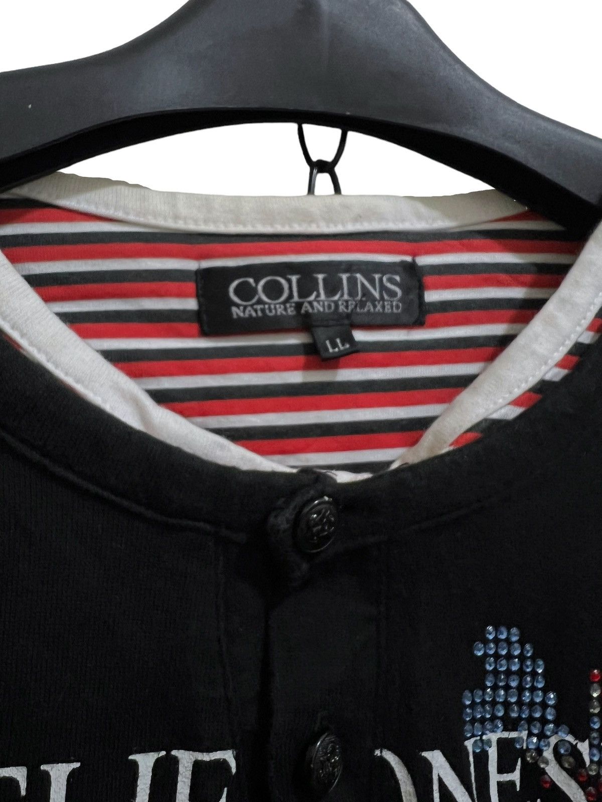 If Six Was Nine × Japanese Brand × Le Grande Bleu (L.G.B.) Collins Japanese poem long slevee tee Size US L / EU 52-54 / 3 - 4 Thumbnail