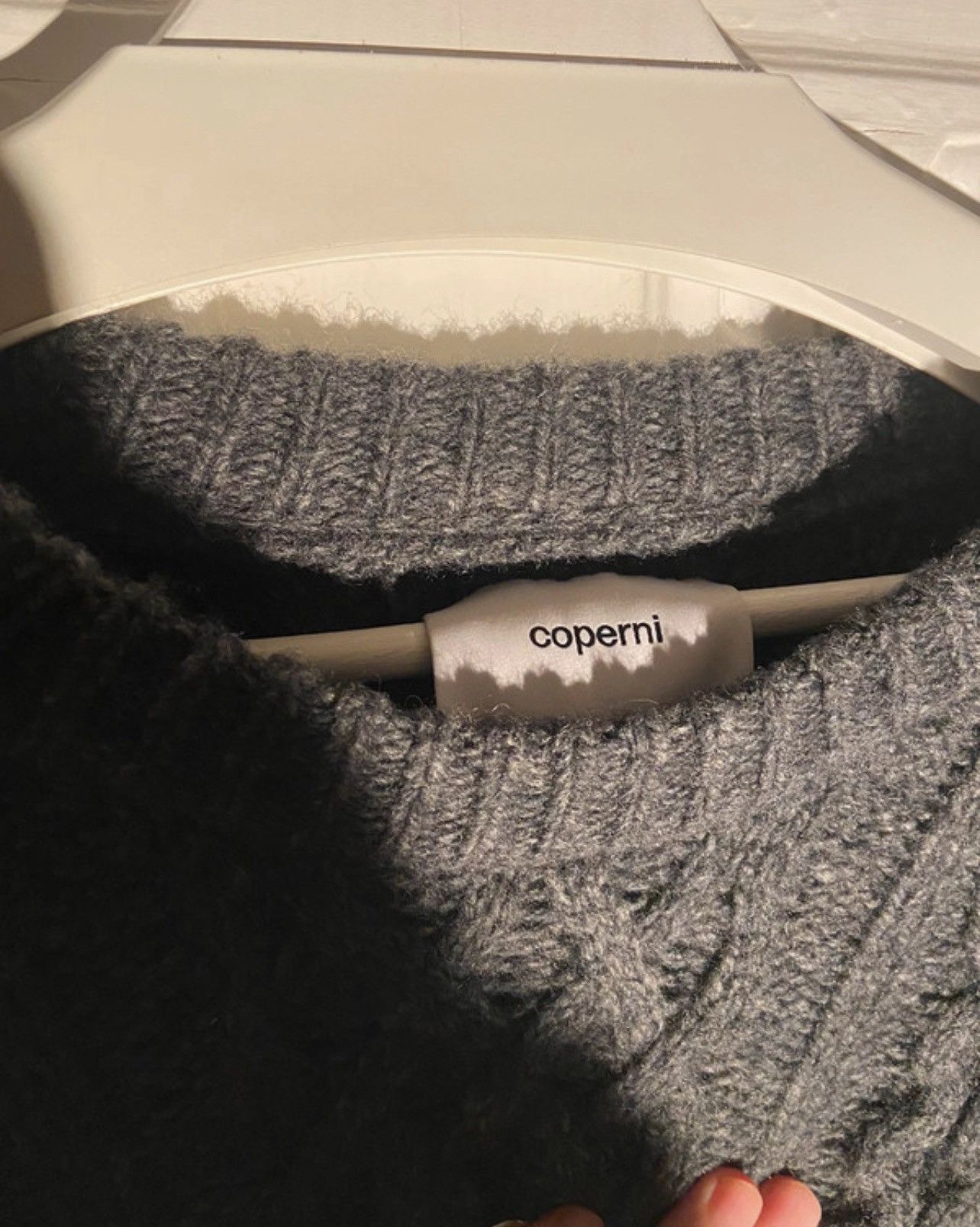 Coperni Coperni Grey Wool Jumper Size L / US 10 / IT 46 - 3 Thumbnail
