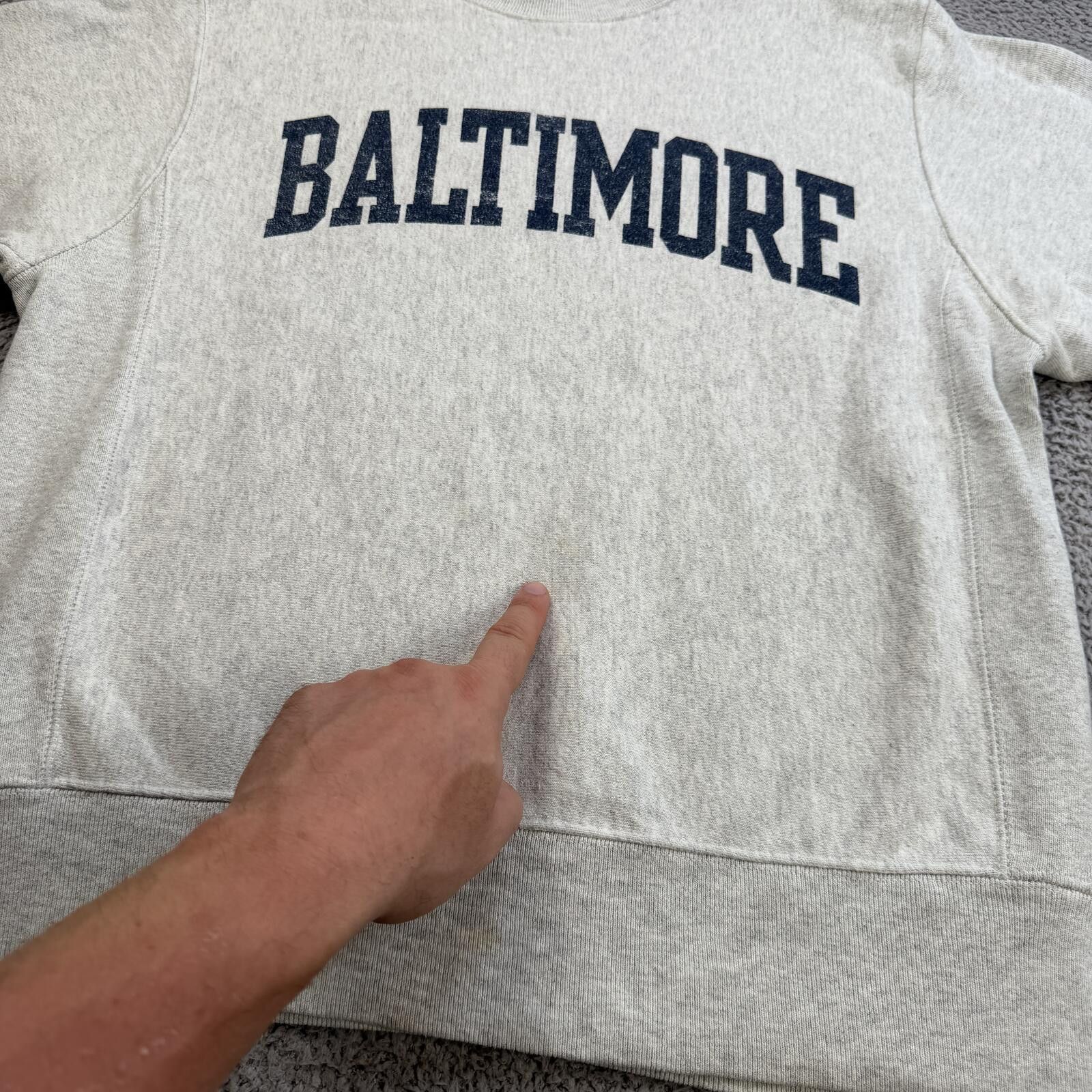 Champion Champion Reverse Weave Baltimore Crewneck Sweatshirt Gray S Size US S / EU 44-46 / 1 - 6 Thumbnail