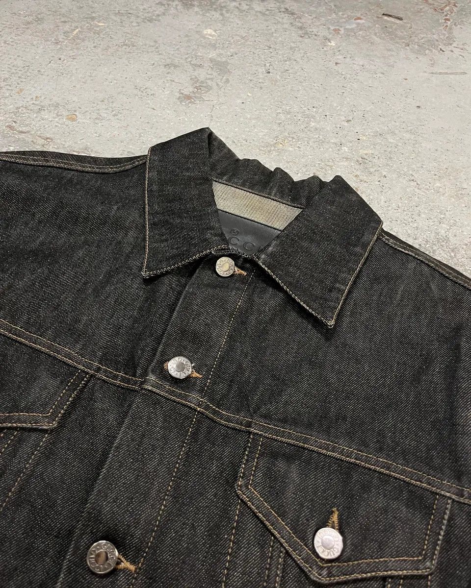 Gucci 2000s Gucci Dark Grey Classy Denim Jacket Size US L / EU 52-54 / 3 - 5 Thumbnail