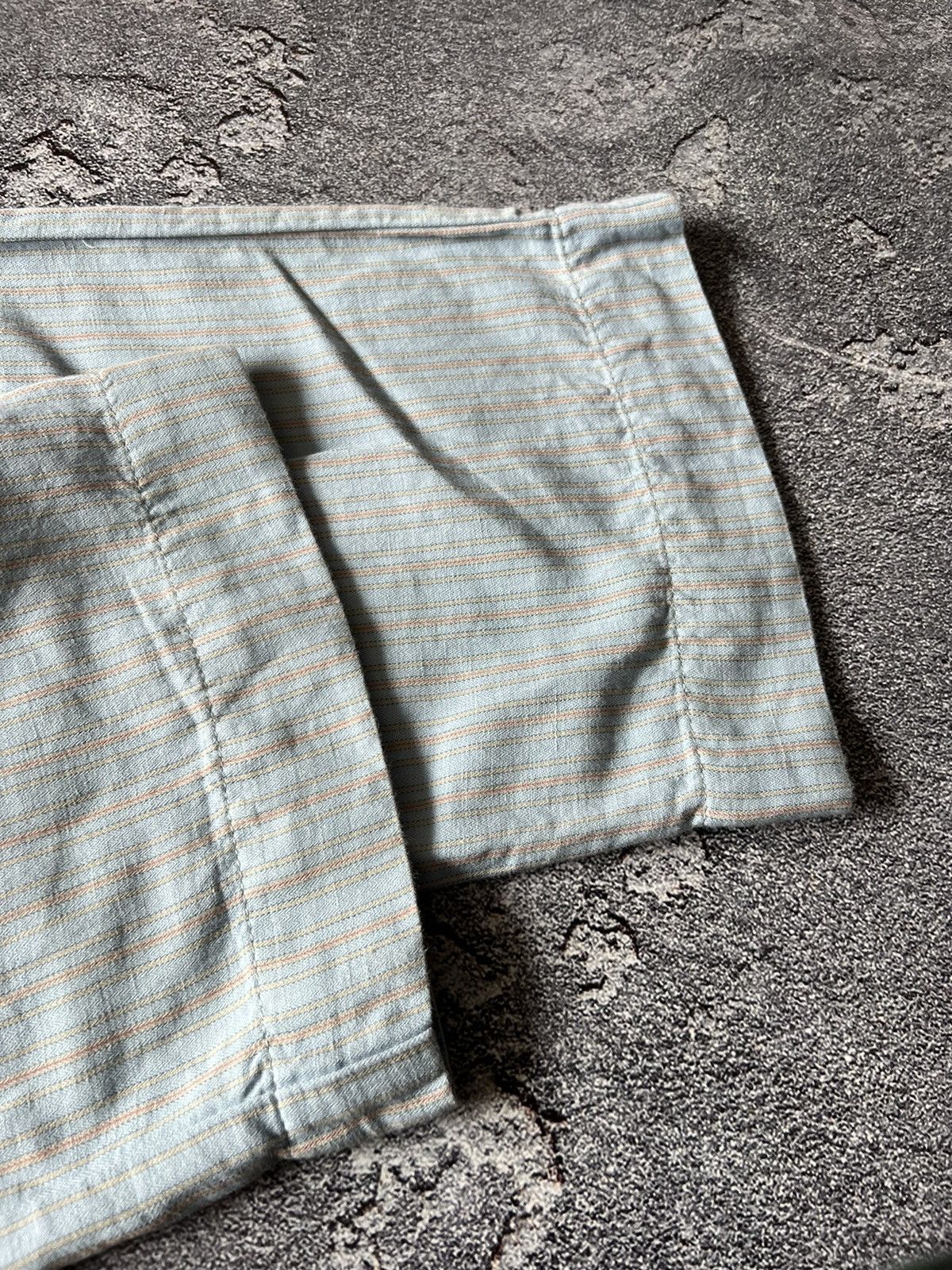 Marithe + Francois Girbaud Rare Vintage Linen Marithe Francois Girbaud Blue Pants Size US 32 / EU 48 - 7 Thumbnail