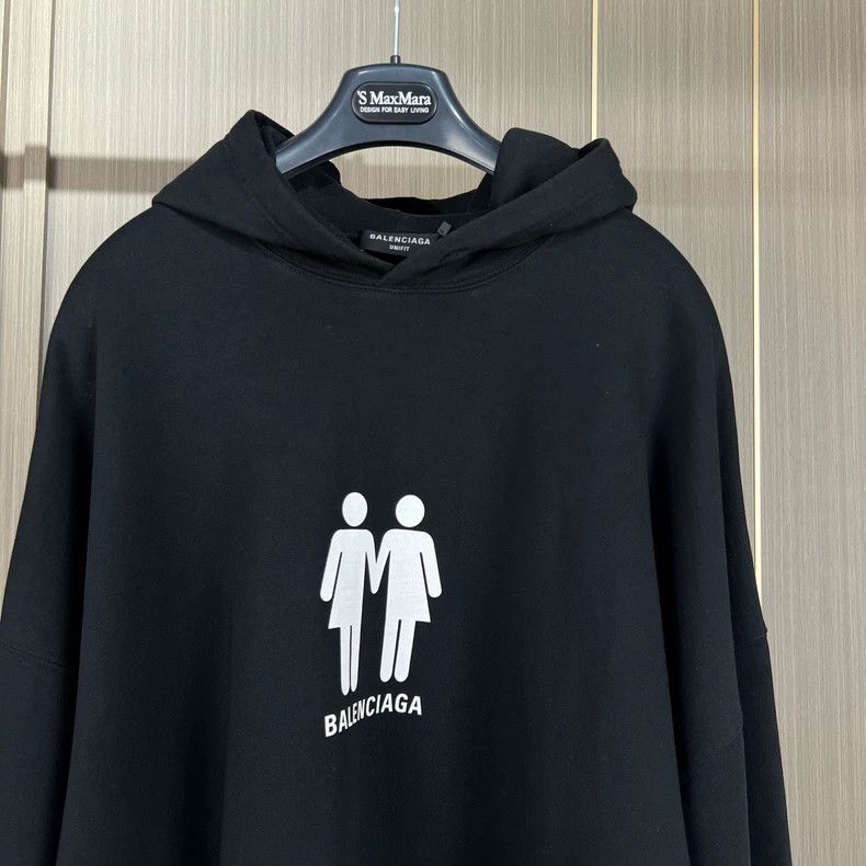 Balenciaga Balenciaga Double Portrait Letter Print Hoodie Size US XS / EU 42 / 0 - 3 Thumbnail