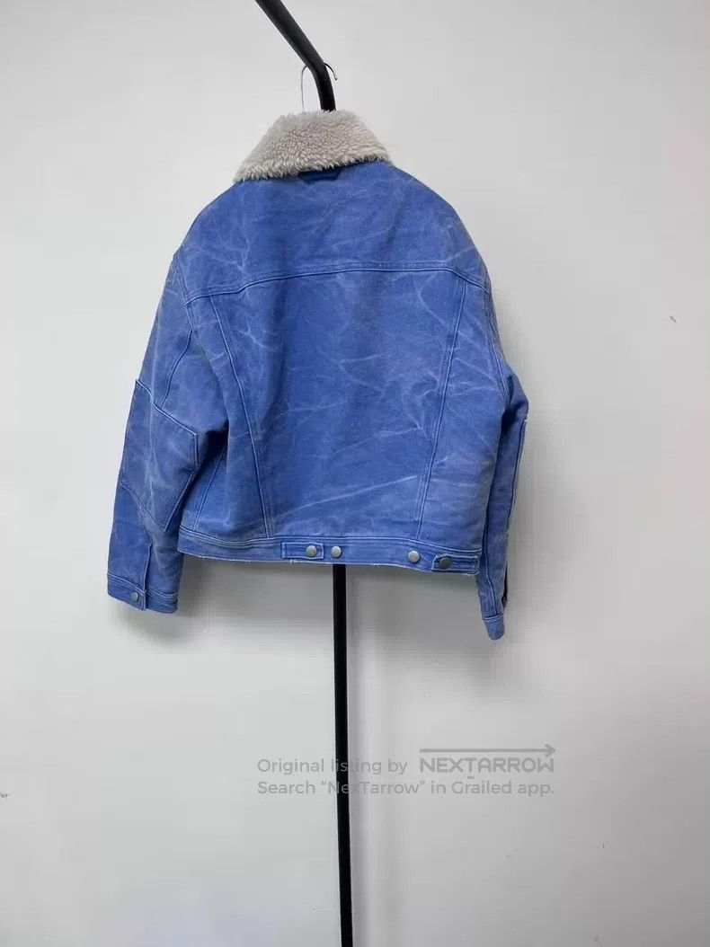 Acne Studios Acne Studios Face expression vintage denim jacket, blue Size US XS / EU 42 / 0 - 2 Thumbnail
