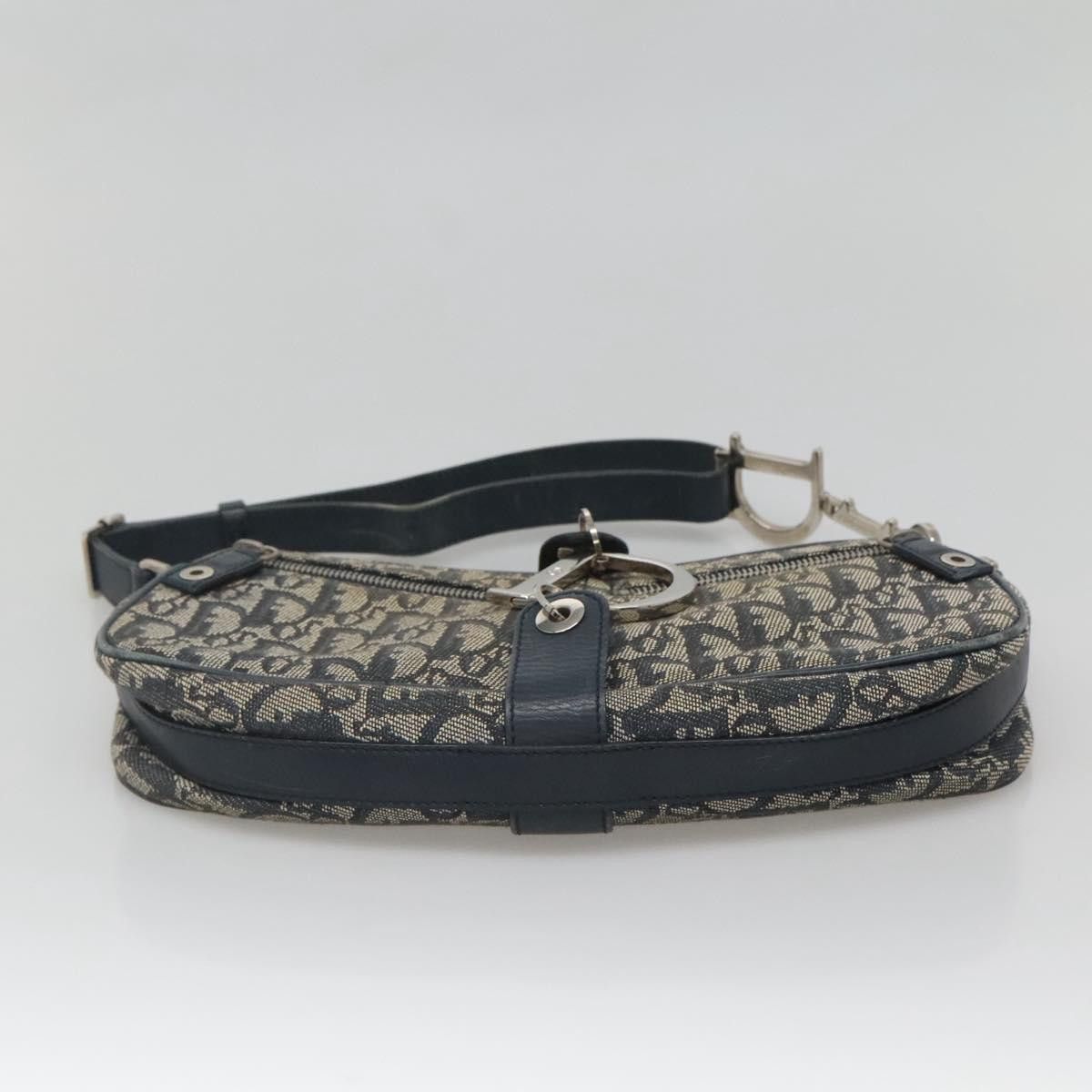 Dior DIOR Trotter Canvas Shoulder Bag Navy Silver Size ONE SIZE - 9 Thumbnail