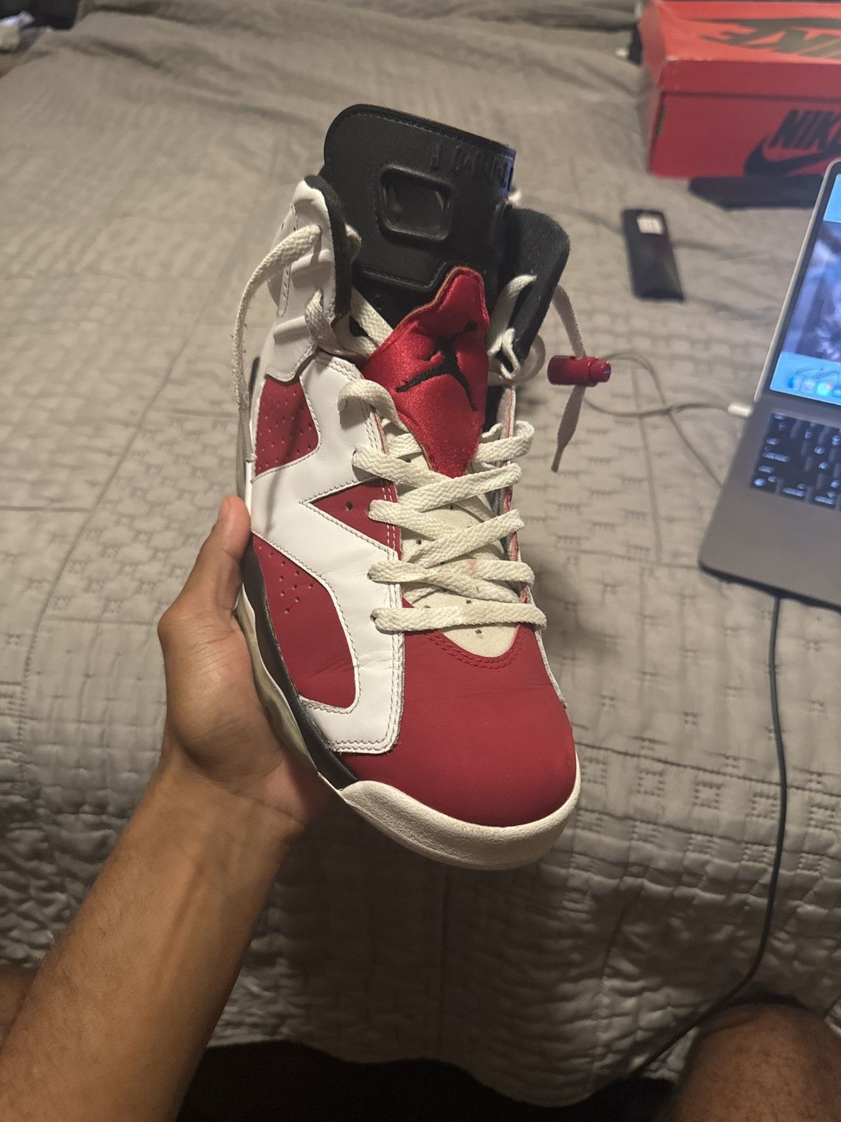 Jordan Brand Jordan 6 Carmine Size US 10.5 / EU 43-44 - 2 Thumbnail