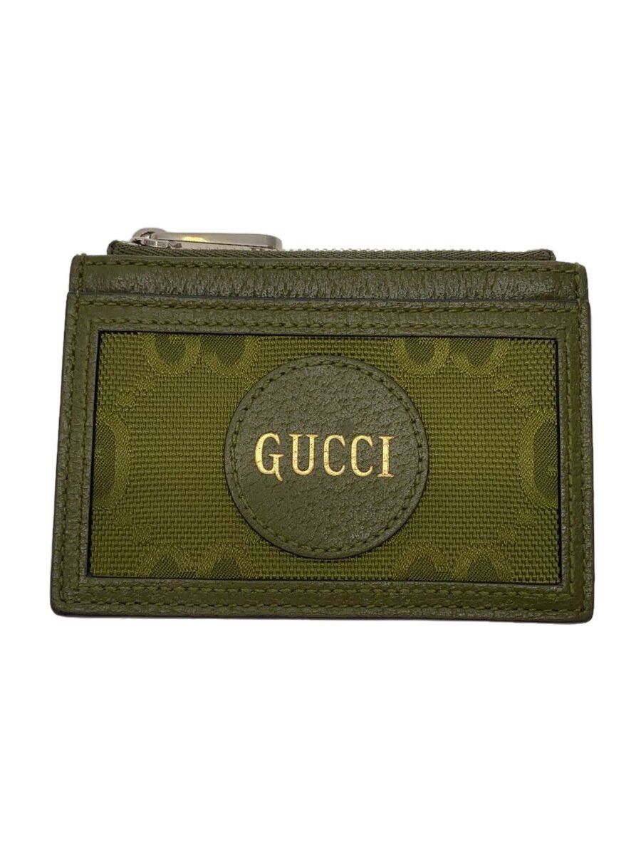 Gucci Leather Monogram Coin Case Green