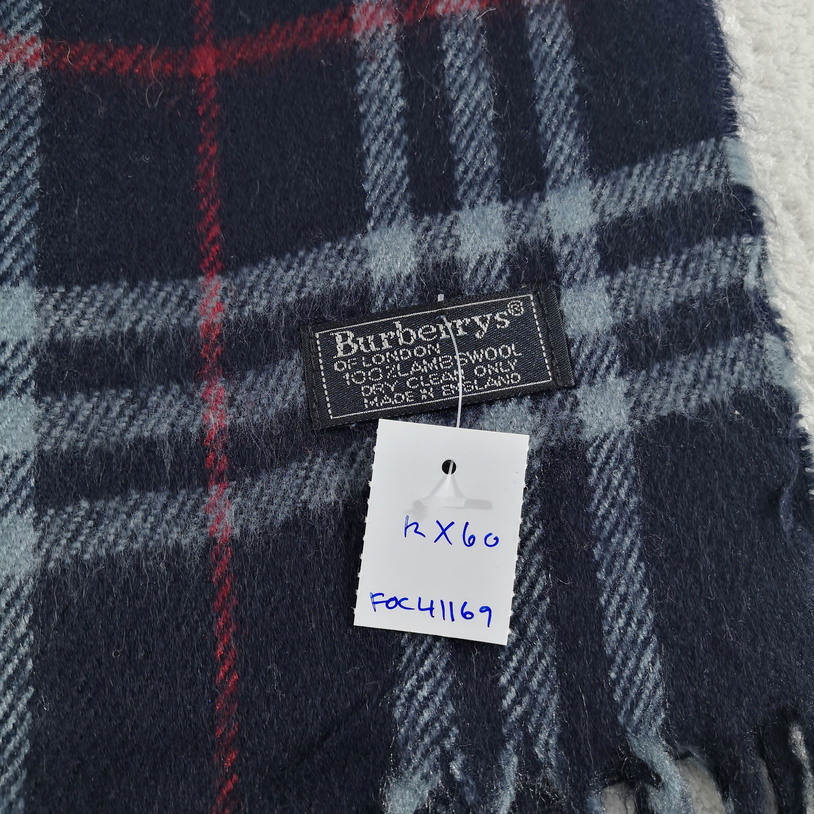 Burberry Vintage Burberry Scarf Muffler Wool Cashmere Scarves Size ONE SIZE - 4 Thumbnail