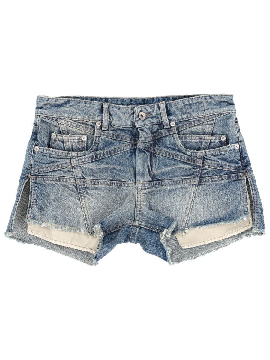 Rick Owens Drkshdw RICK OWENS DRKSHDW SHORTS "WOOL" - DENIM (JEANS 28) Size 28" / US 6 / IT 42 - 1 Thumbnail