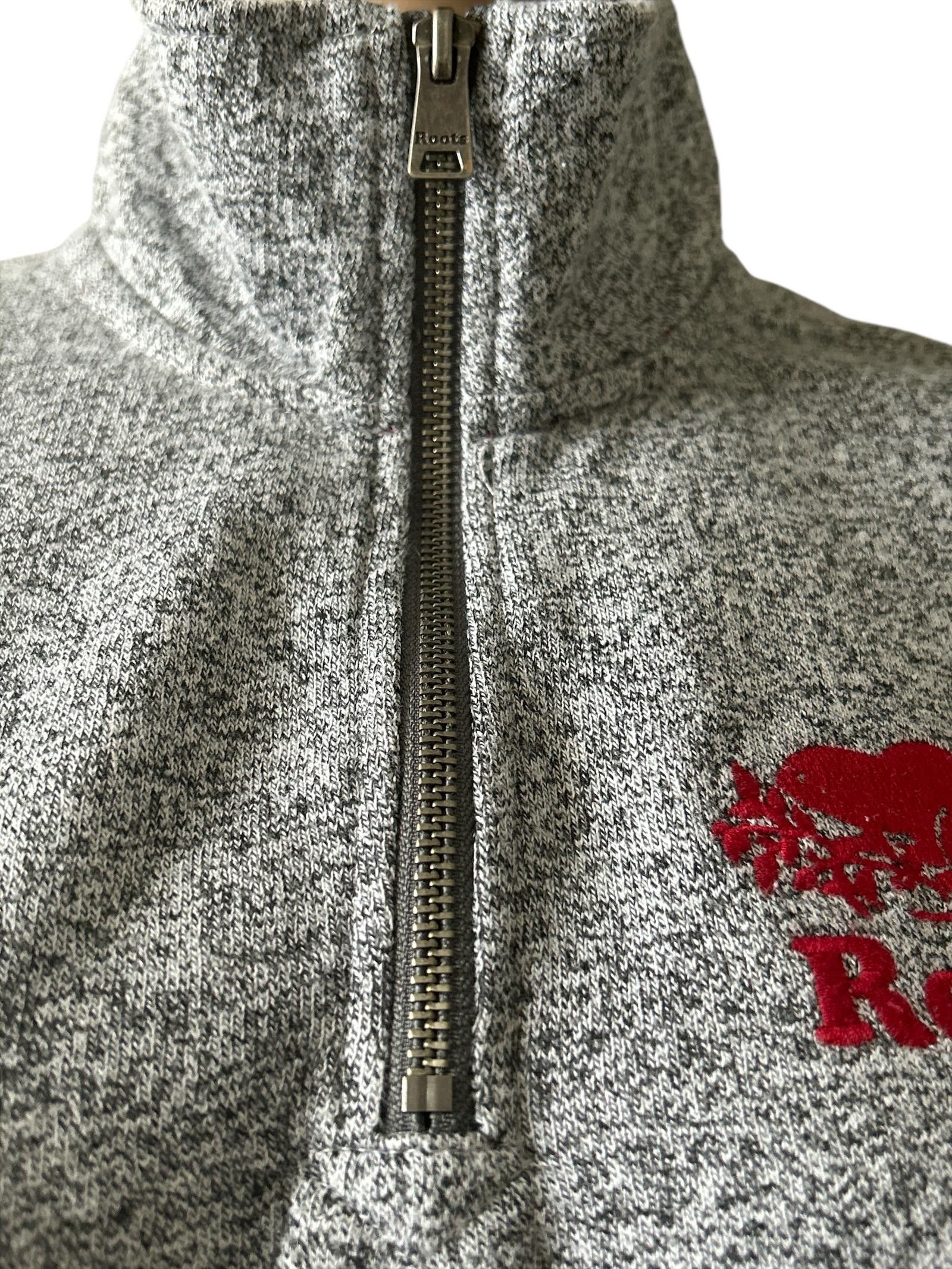 Roots Roots Cozy Quarter-Zip Pullover - Grey Size S / US 4 / IT 40 - 4 Thumbnail