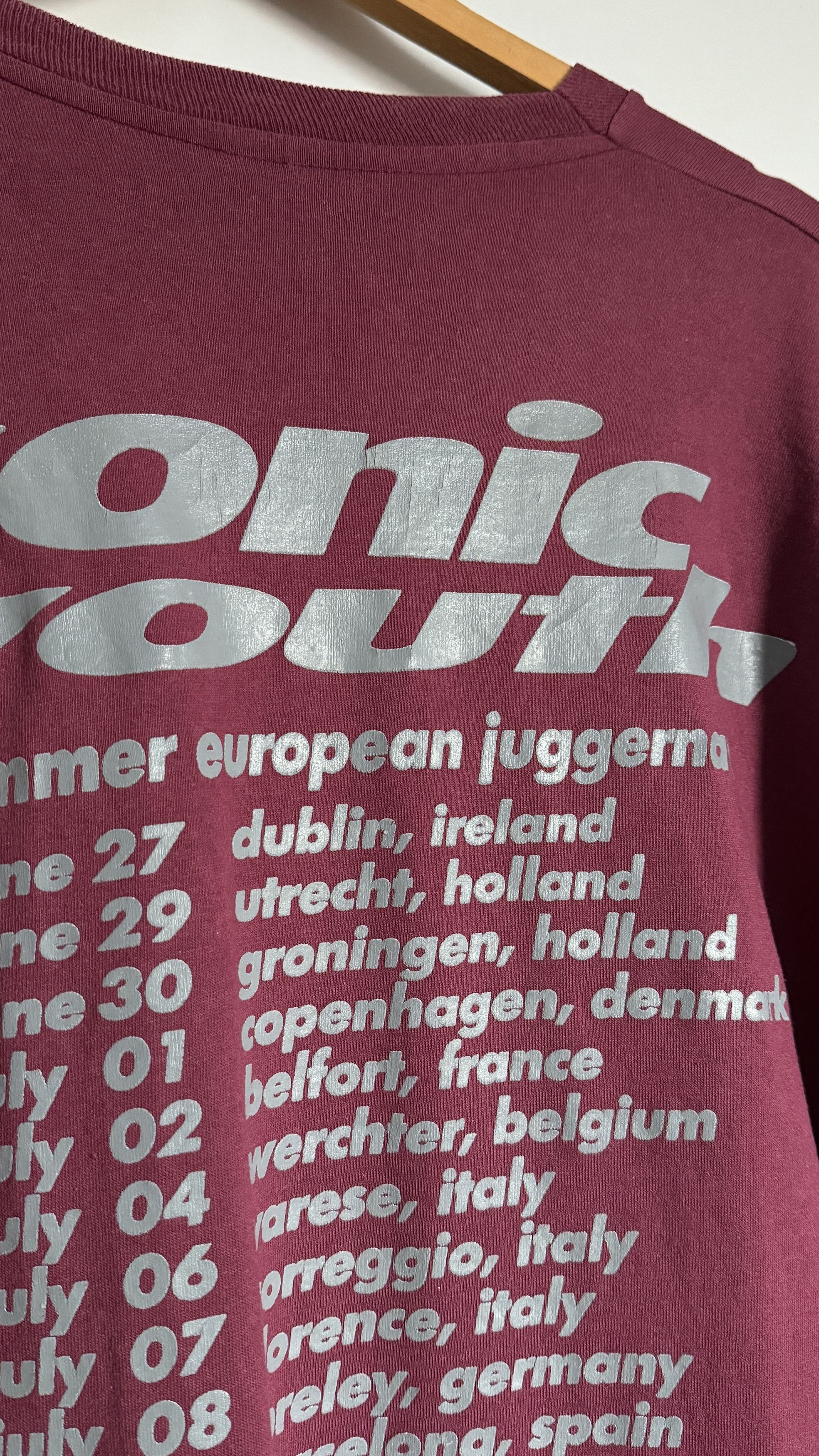 Band Tees × Vintage Sonic Youth 1992 European Tour T-Shirt Size US XL / EU 56 / 4 - 4 Thumbnail