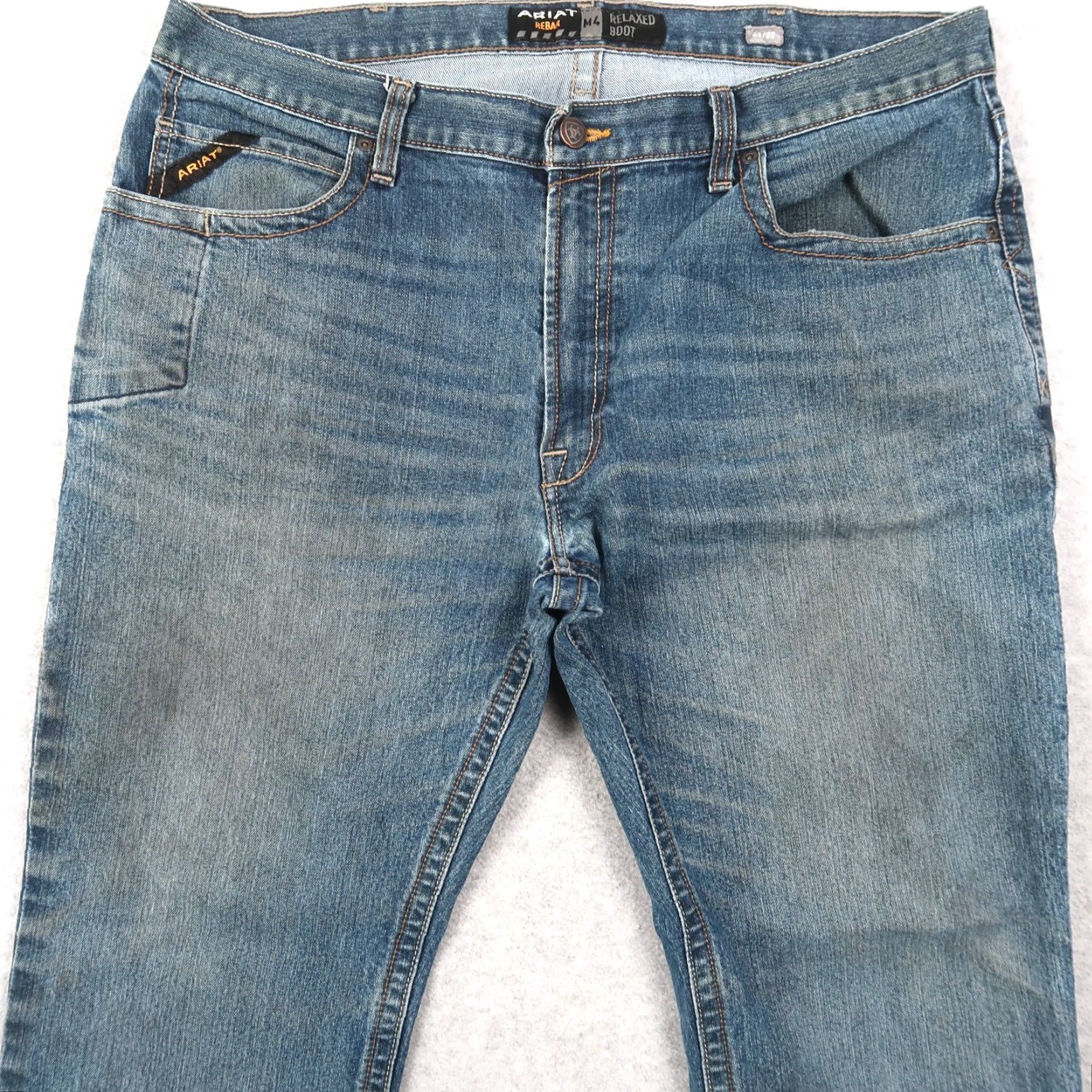 Ariat Ariat M4 Relaxed Boot Cut Jeans Men’s Size 40x32 Blue Denim Work Jeans Size US 40 / EU 56 - 3 Thumbnail