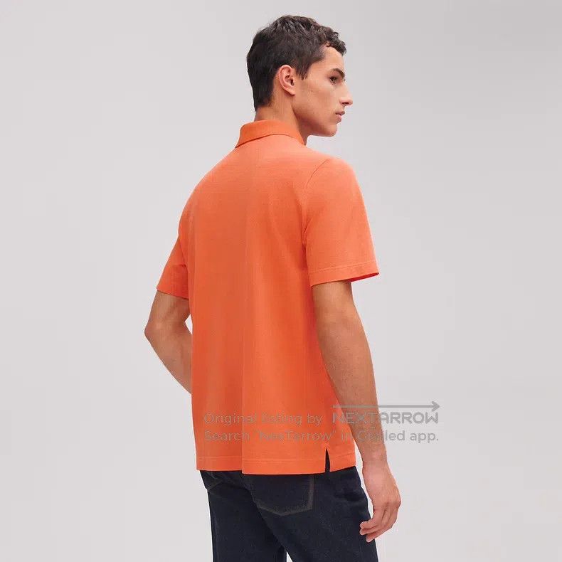 Hermes Hermes Short-sleeve polo shirt, orange, H letter embroider Size US M / EU 48-50 / 2 - 8 Thumbnail