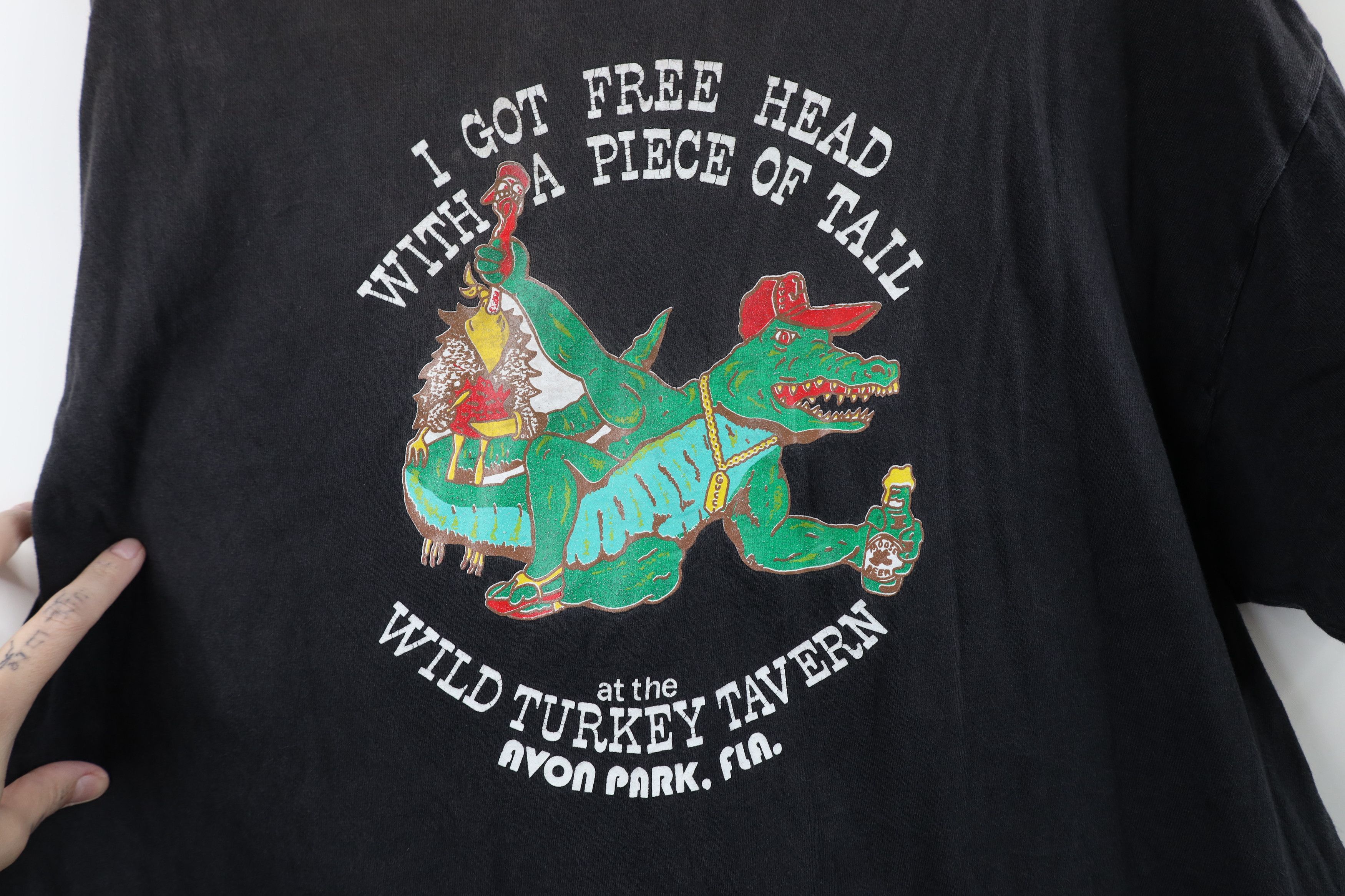 Vintage Vintage 90s Streetwear Tail Wild Turkey Tavern T-Shirt USA Size US XL / EU 56 / 4 - 11 Thumbnail