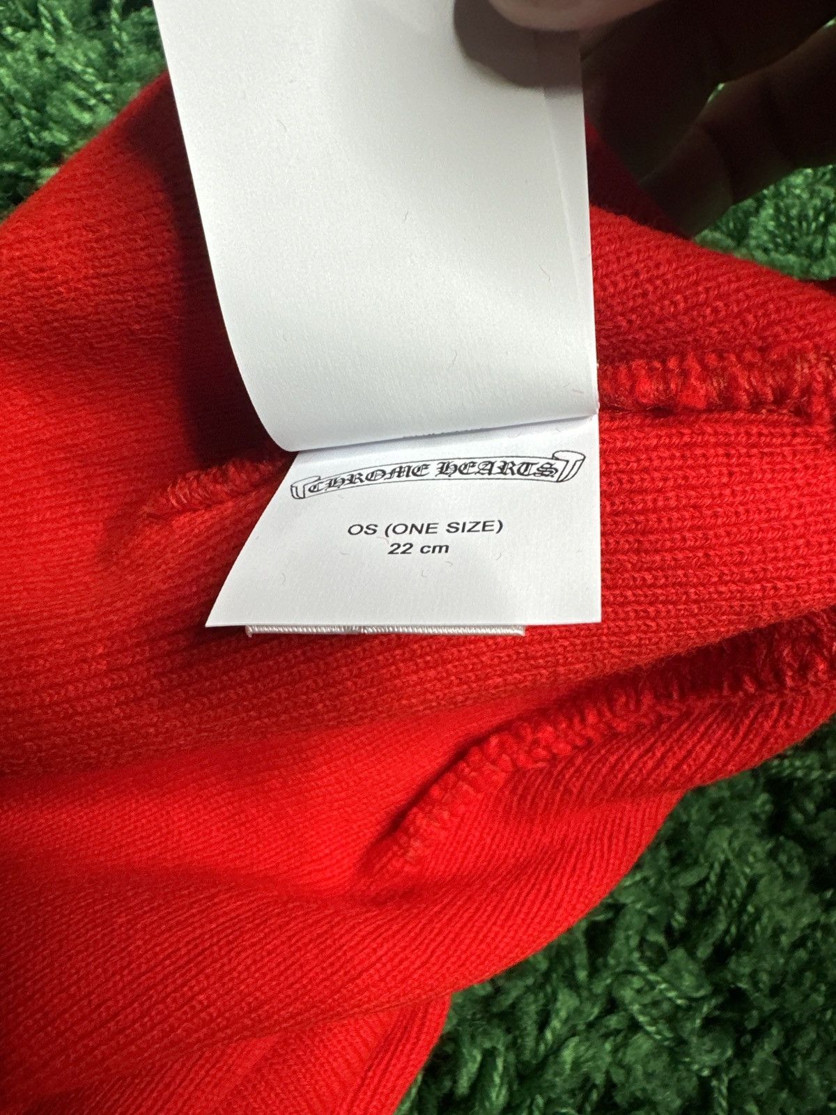 Chrome Hearts Chrome Hearts Red Beanie Size ONE SIZE - 5 Thumbnail
