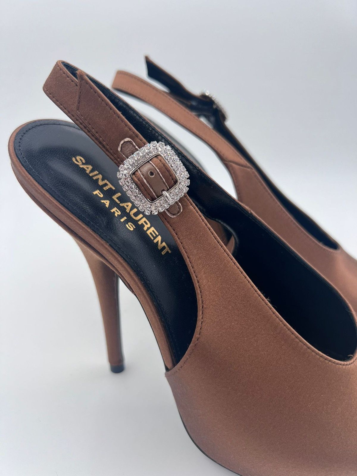 Saint Laurent Paris New Saint Laurent Yasmeen Pump Sandals IT 38/ US 8 Size US 8 / IT 38 - 11 Thumbnail