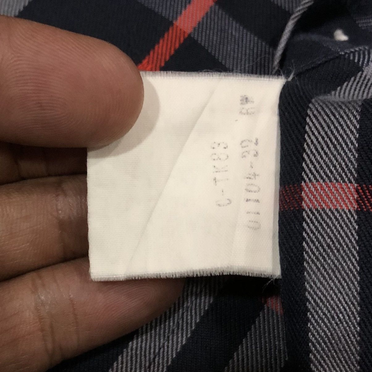 Burberry Burberrys Plaid Cotton Overprint Logo Long Sleeve Shirt Size US L / EU 52-54 / 3 - 18 Thumbnail