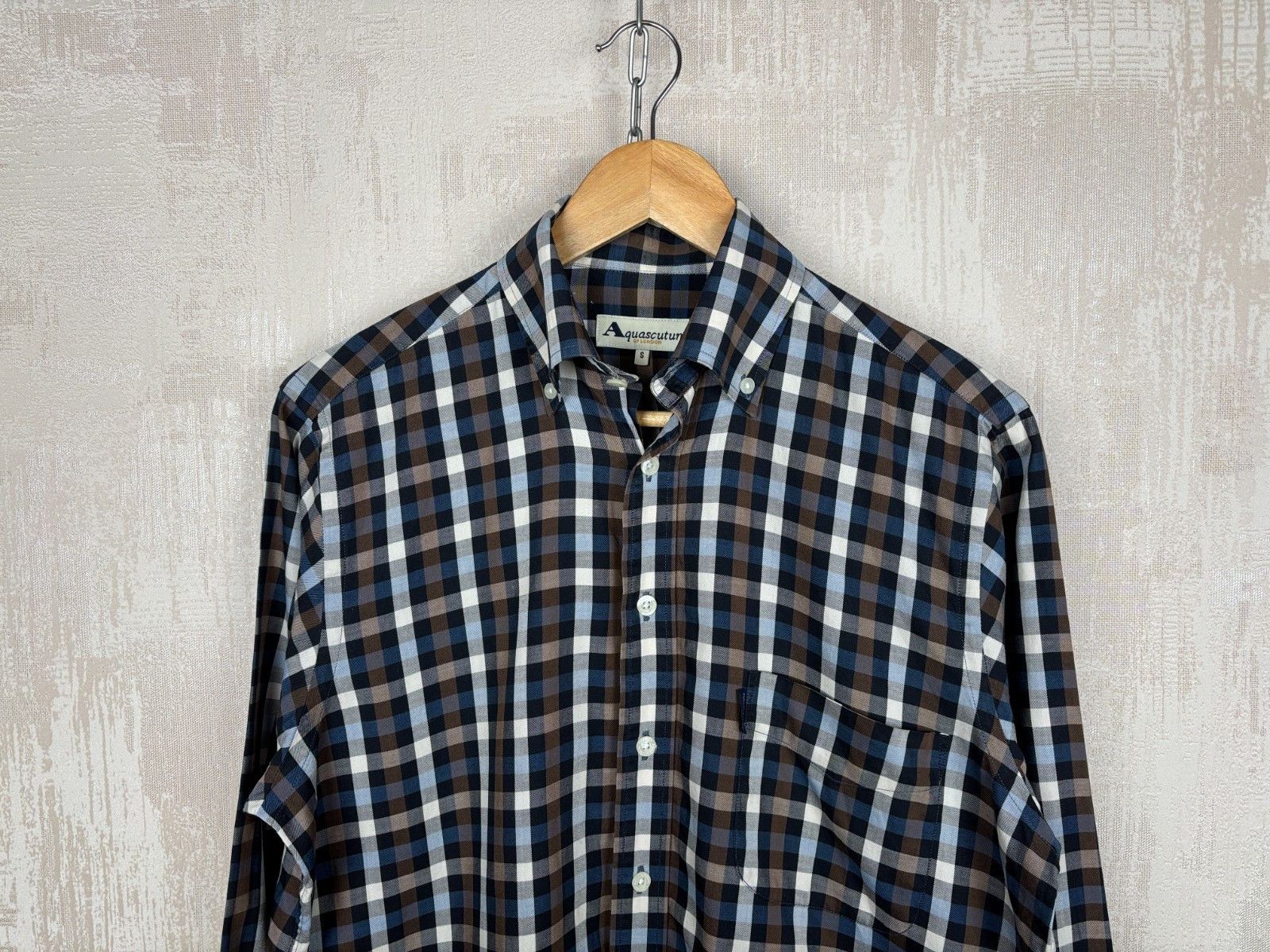 Aquascutum VTG Aquascutum of London Check Shirt Pocket Shirt Size US S / EU 44-46 / 1 - 4 Thumbnail
