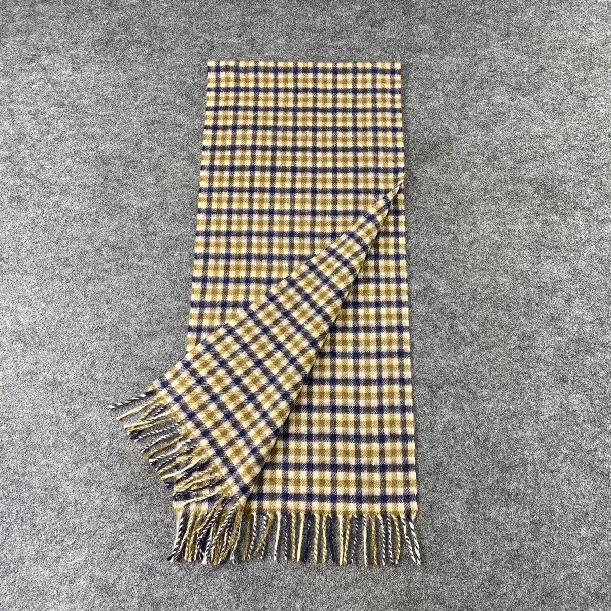 Aquascutum × Vintage Aquasqutum Cashmere Scarf / Muffler / Neckwear - T1371 Size ONE SIZE - 4 Thumbnail
