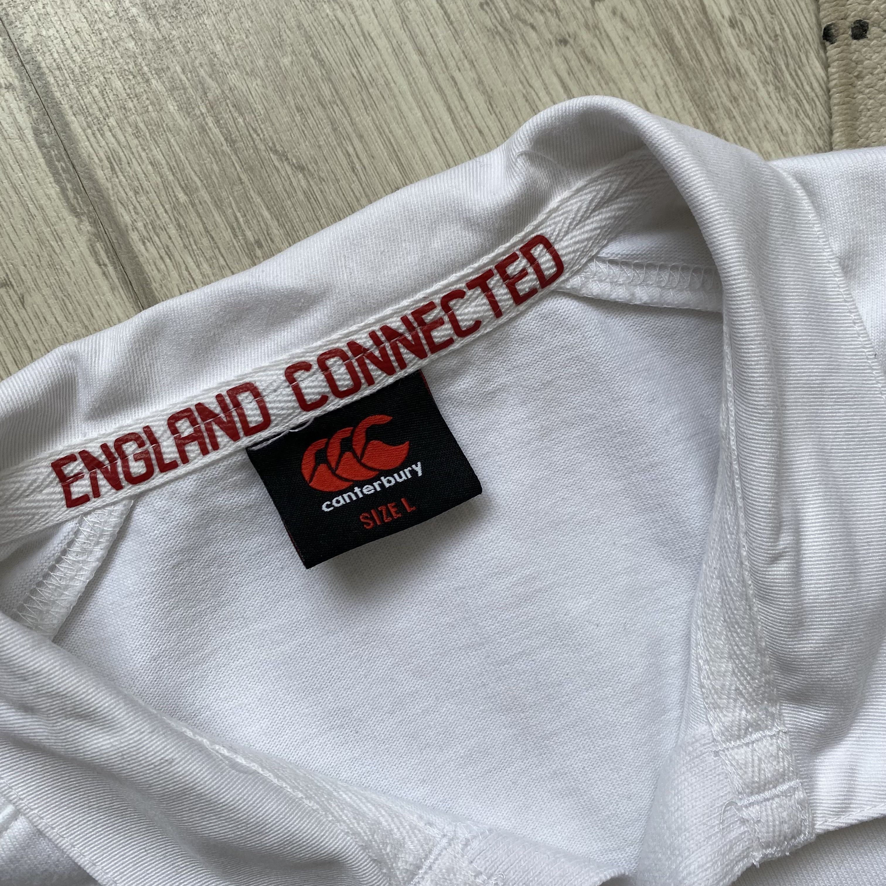 Cotton Traders 🏈 Drill England Rugby jersey Polo tee Canterbury Blockore Size US L / EU 52-54 / 3 - 5 Thumbnail