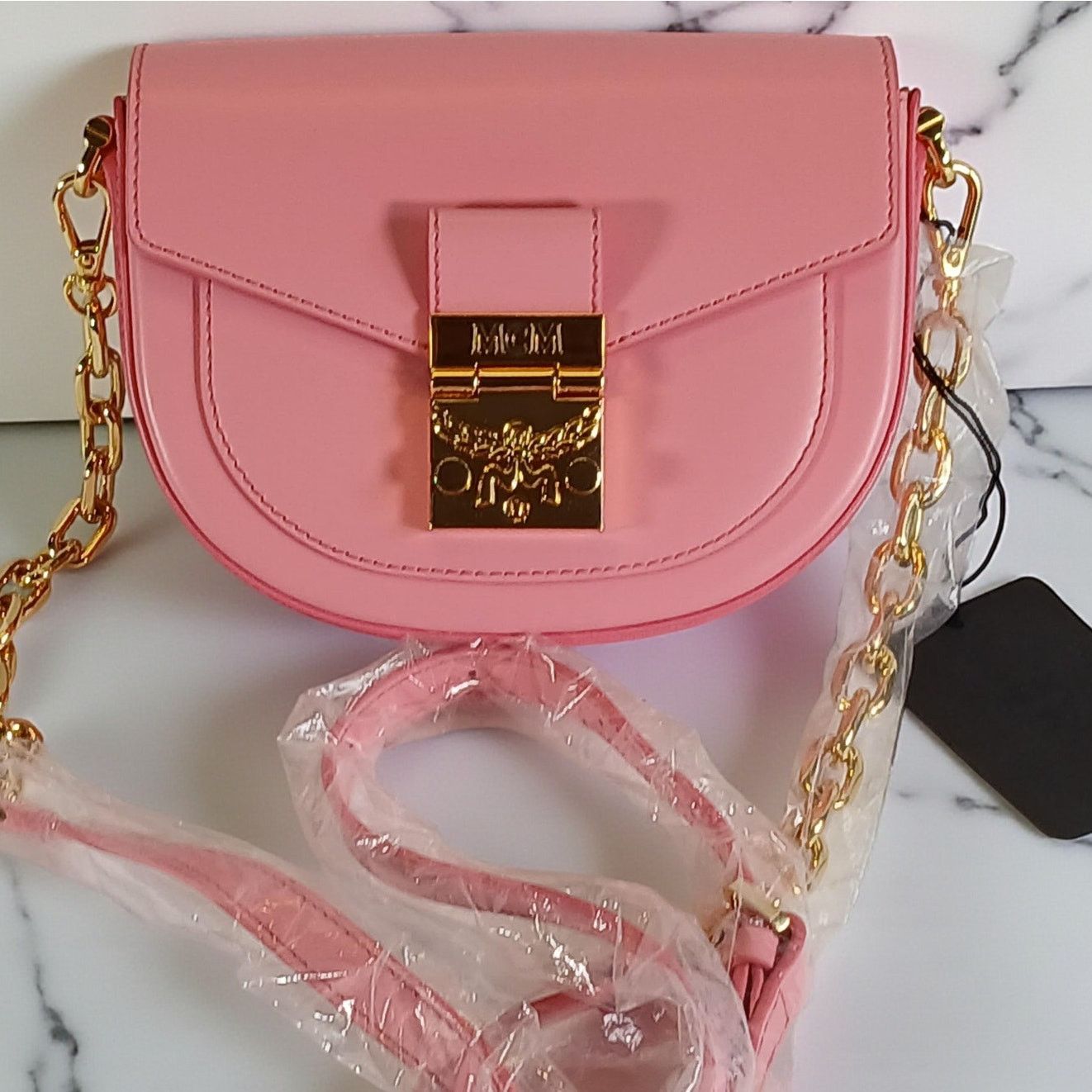 MCM MCM Patricia Mini Pink Leather Crossbody Bag - NWT Size ONE SIZE - 1 Thumbnail