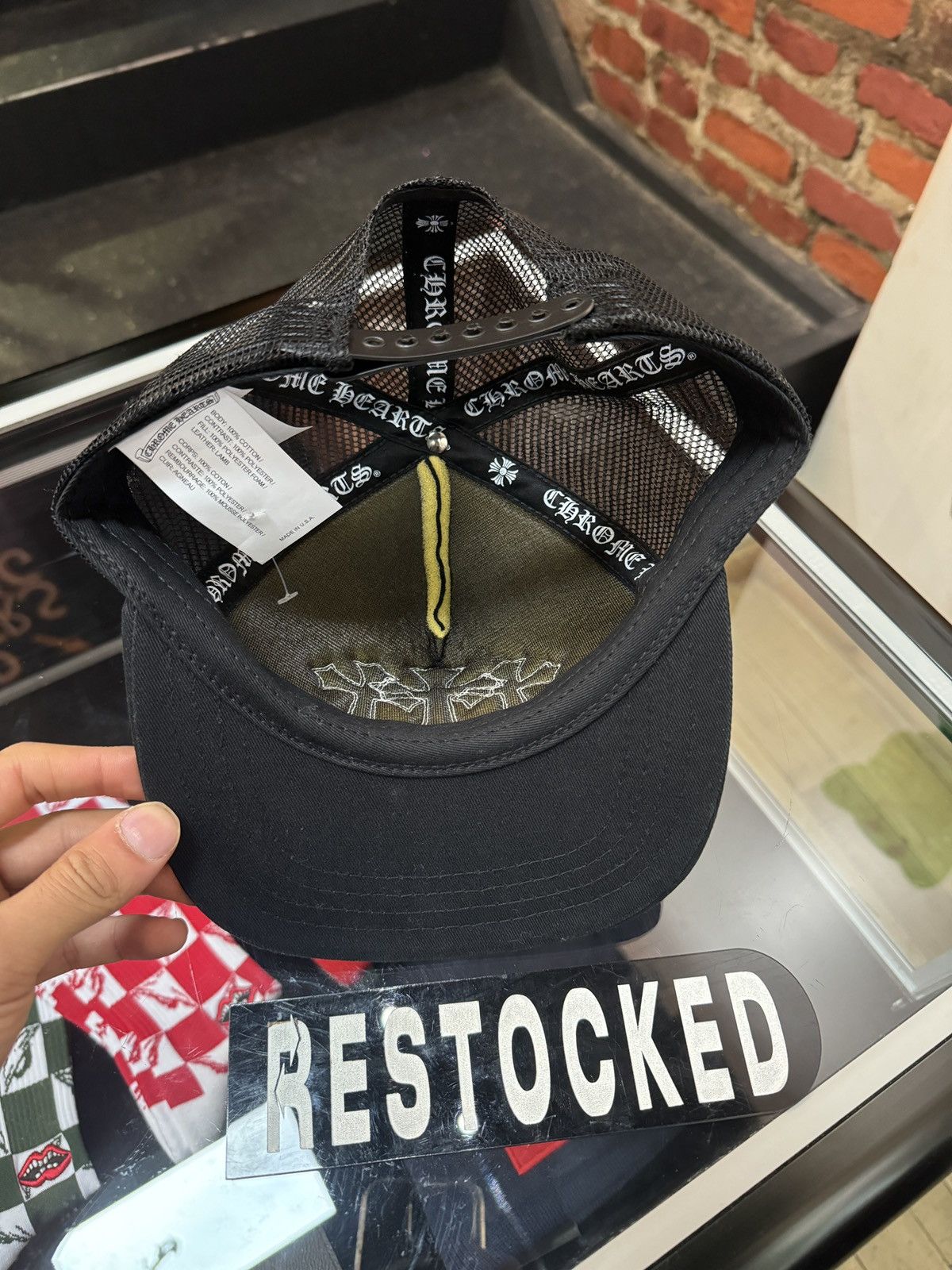 Chrome Hearts CHROME HEARTS Cemetery Cross Patch Trucker Hat Size ONE SIZE - 2 Thumbnail