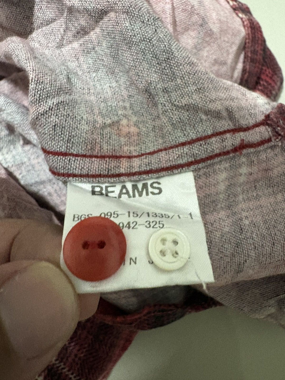 Beams Plus Vintage Beams shirt rayon plaid check Size US M / EU 48-50 / 2 - 6 Thumbnail
