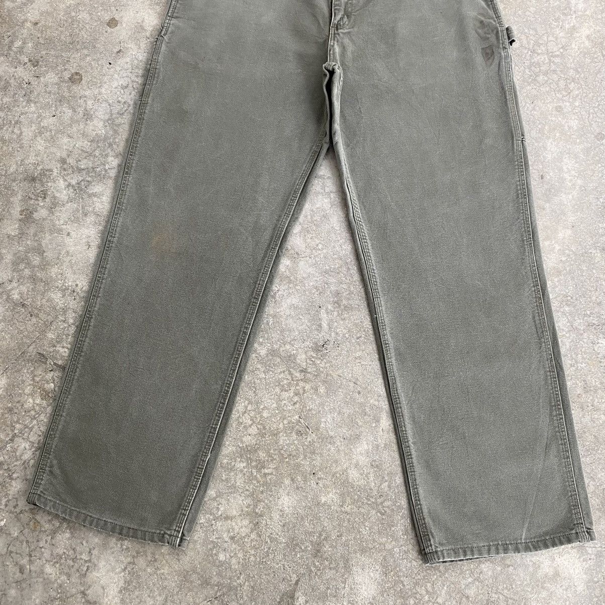 Carhartt VTG Carhartt Moss Green Carpenter Work Pants Size US 35 - 4 Thumbnail
