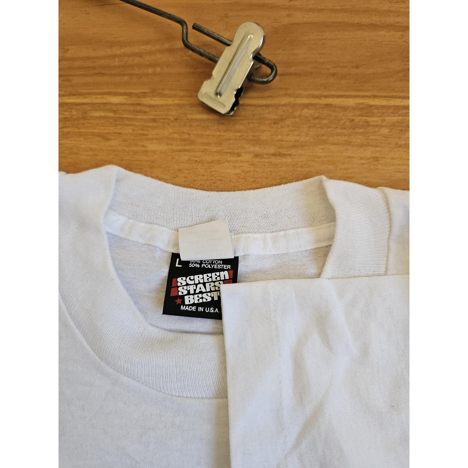 Other Cayman Islands T-shirt Applique 3D Embroidered White L 1990s Size US L / EU 52-54 / 3 - 4 Thumbnail