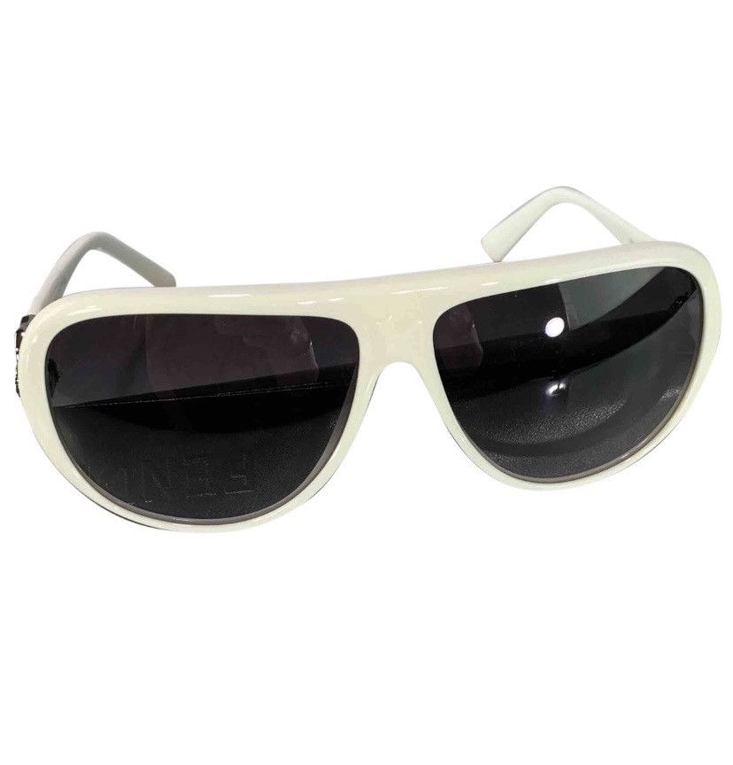 Fendi Fendi 🇮🇹 blanc logo cold insert aviator sunglasses NEW Size ONE SIZE - 5 Thumbnail