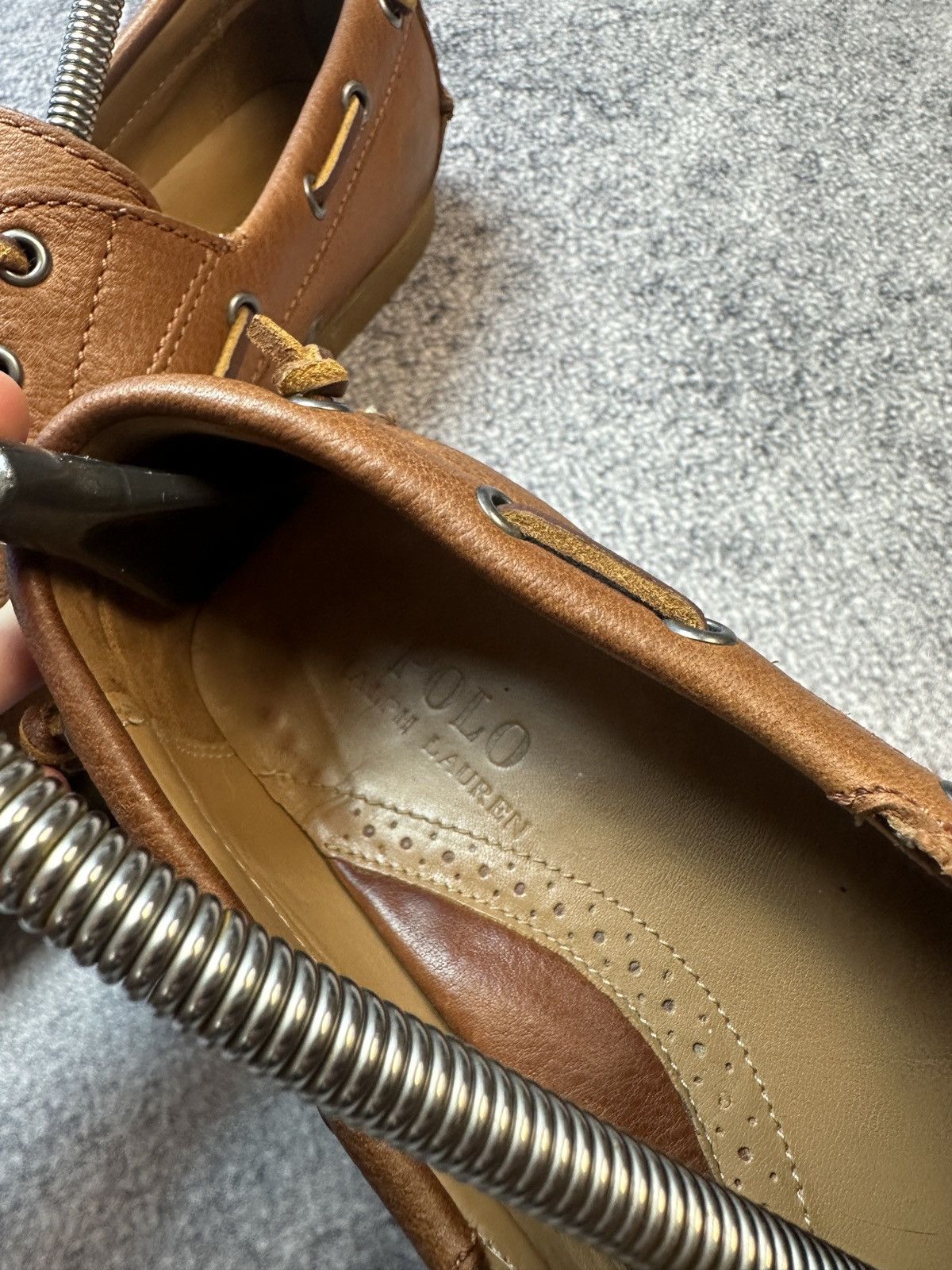 Leather × Polo Ralph Lauren Vintage Polo Ralph Lauren Casual Leather Shoes Streetwear 9 Size US 9 / EU 42 - 3 Thumbnail