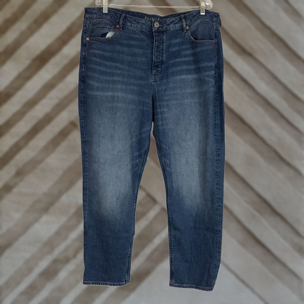 American Eagle Outfitters AMERICAN EAGLE Jeans Womens 20R Blue Cotton Blend Size 42" / US 20 - 1 Thumbnail