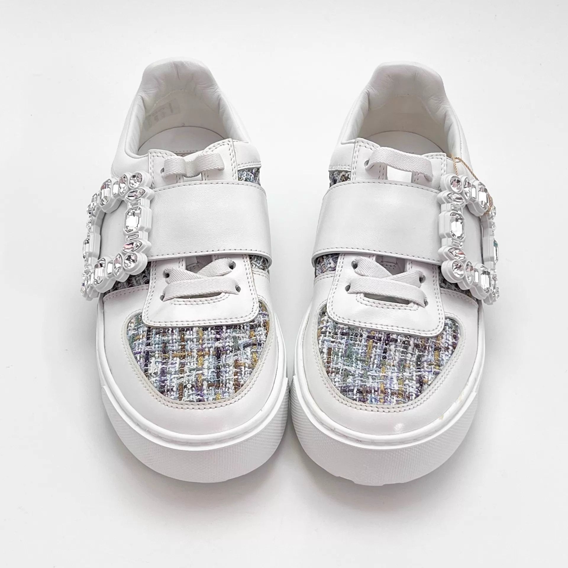 Roger Vivier RV tweed 39 sneaker authenticity card Size US 8.5 / IT 38.5 - 2 Thumbnail