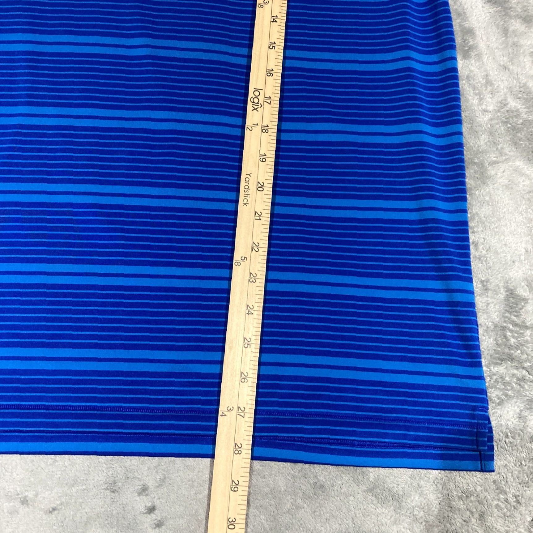 G/FORE G/FORE Polo Shirt Mens L Blue Striped Performance Easy Care Breathable Moisture Wicking Classic Golf Polo Shirt Mens L Blue Striped Size US L / EU 52-54 / 3 - 5 Thumbnail
