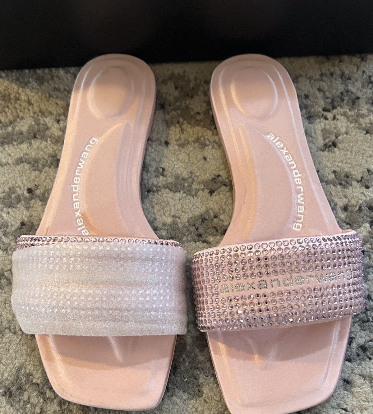 Alexander Wang Alexander Wang VY Crystal Embellished Slide Sandal Size US 8.5 / IT 38.5 - 5 Thumbnail