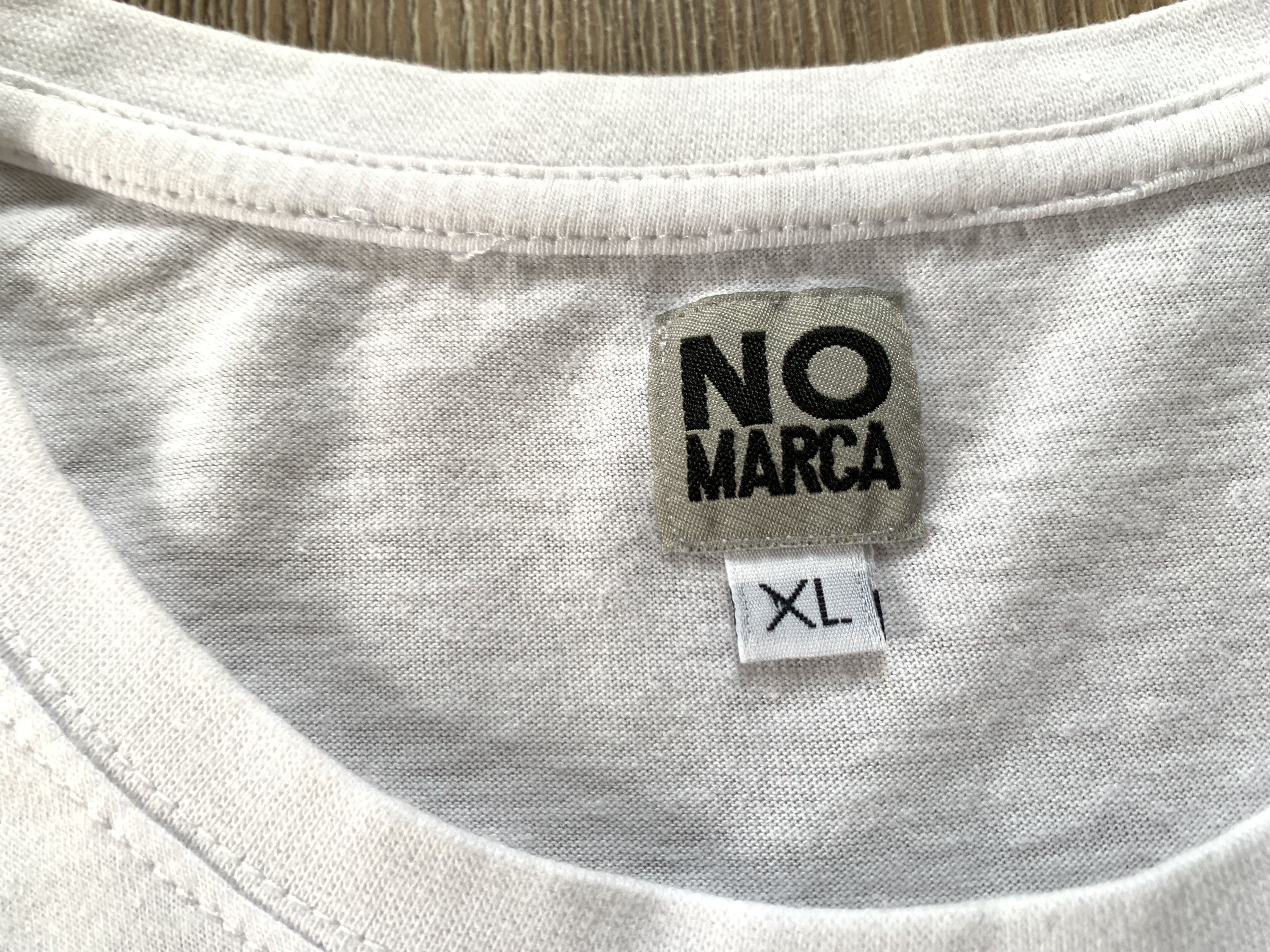 Other No Marca White Cotton Printed T Shirt Size US XL / EU 56 / 4 - 6 Thumbnail