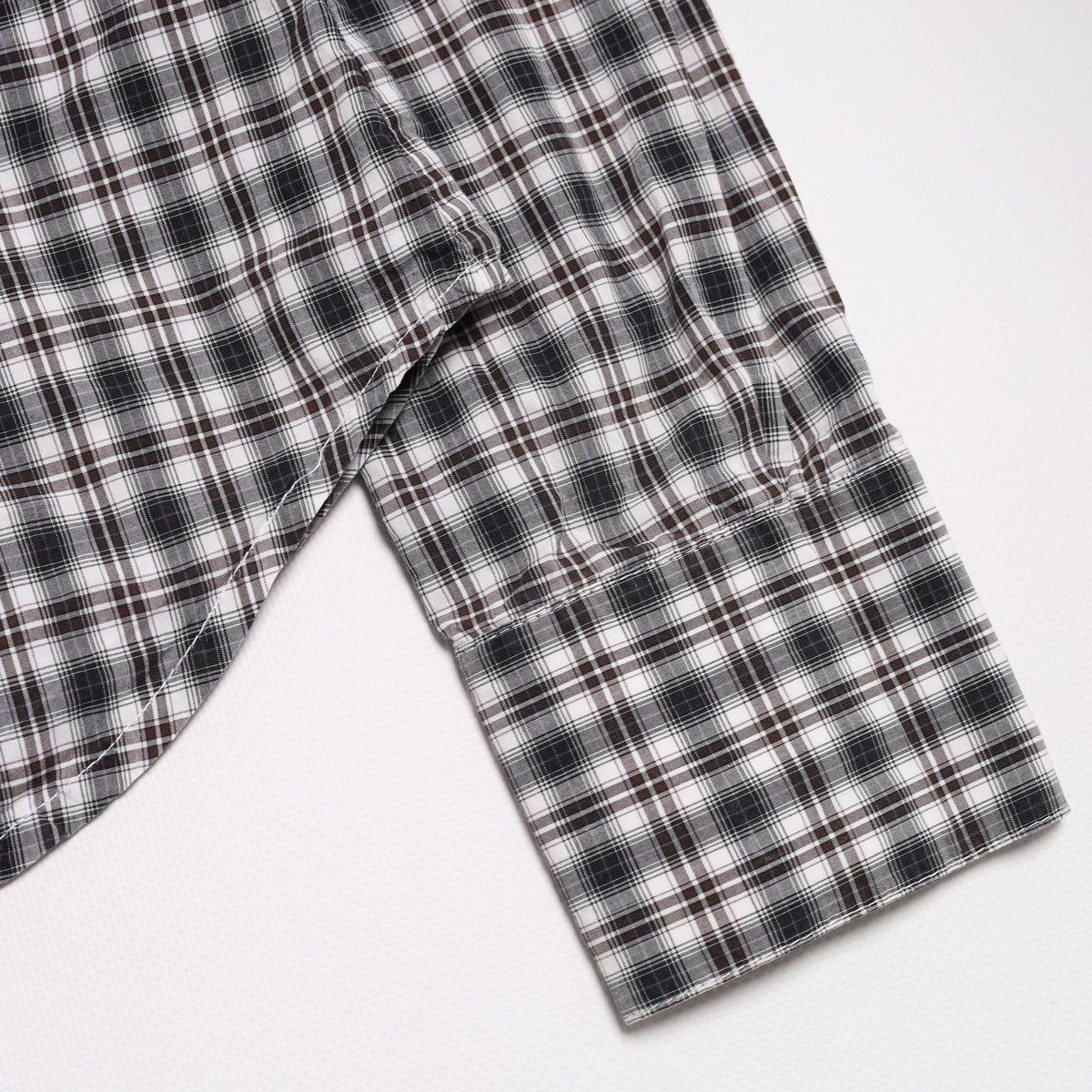 Alexander McQueen Alexander McQueen MCQ Plaid Check Shirt Grey Cotton Size M / US 6-8 / IT 42-44 - 4 Thumbnail