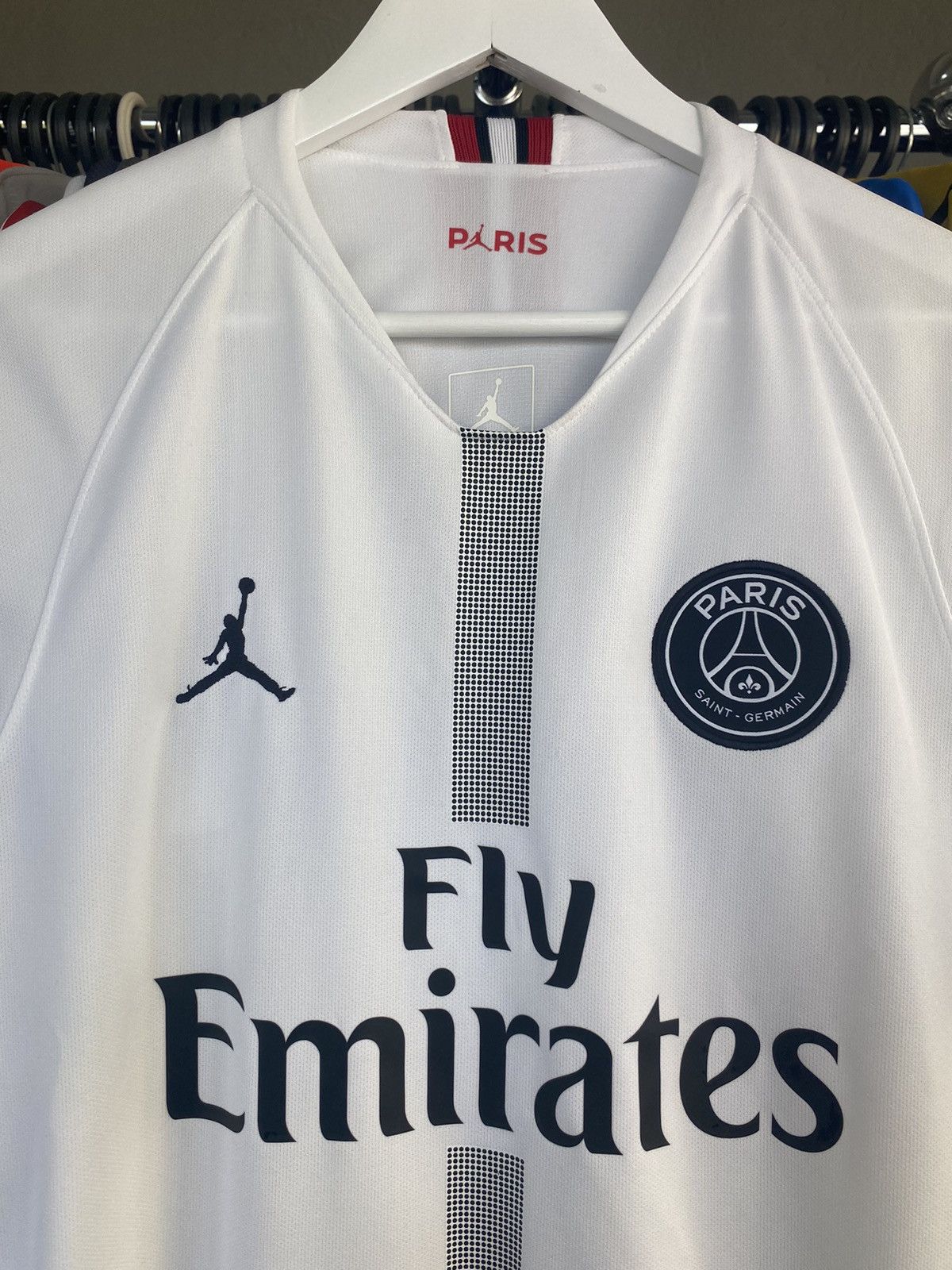 Jordan Brand 2018/19 JORDAN PSG #7 MBAPPE SOCCER FOOTBALL JERSEY SHIRT Size US M / EU 48-50 / 2 - 5 Thumbnail