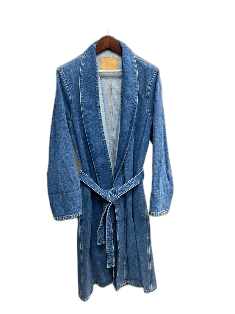 Balenciaga Balenciaga Denim Robe Coat Size US XS / EU 42 / 0 - 1 Thumbnail