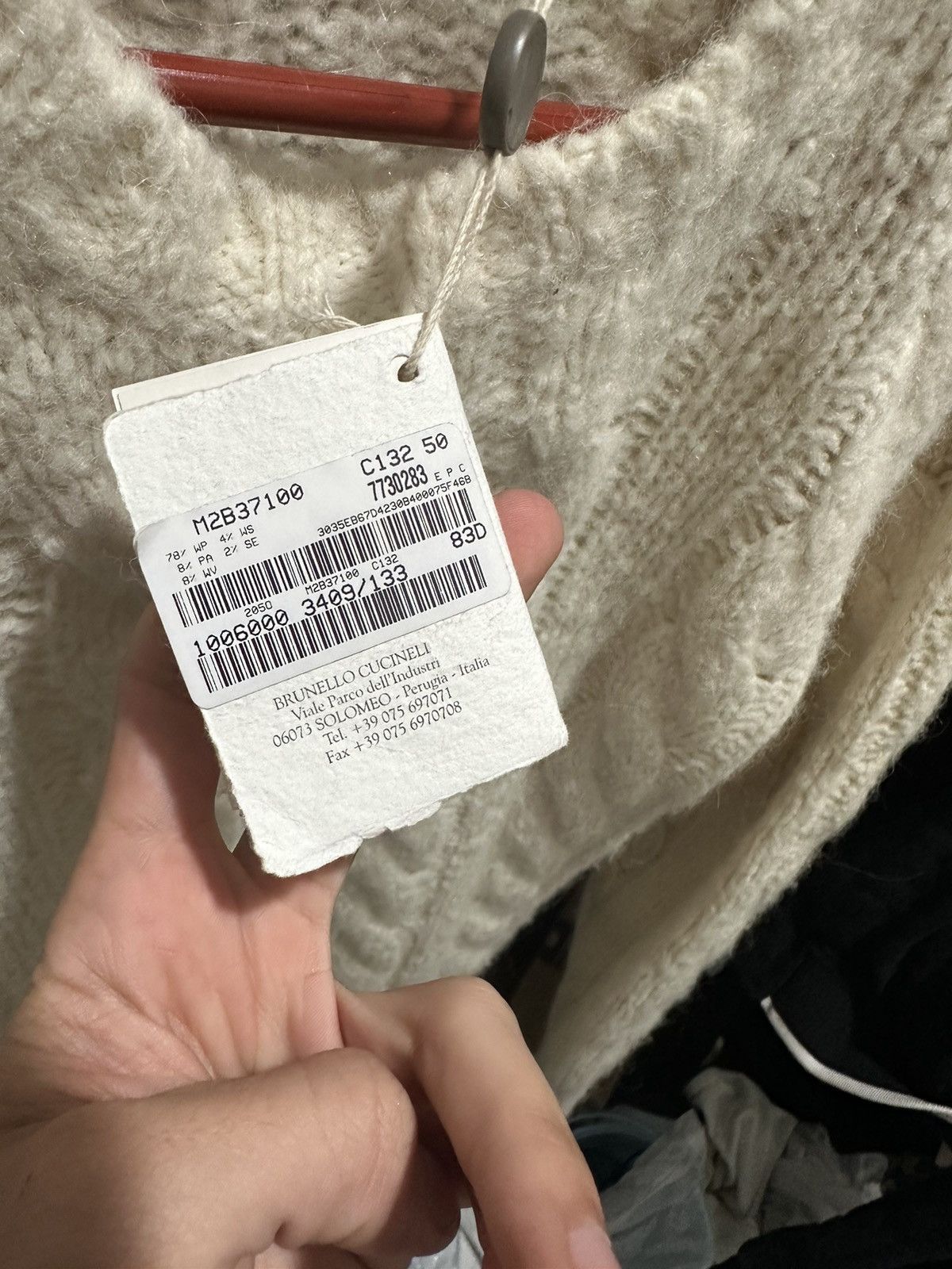 Brunello Cucinelli Brunello Cucinelli Alpaca Cashmere Cable Knit Sweater 50 Size US M / EU 48-50 / 2 - 5 Thumbnail