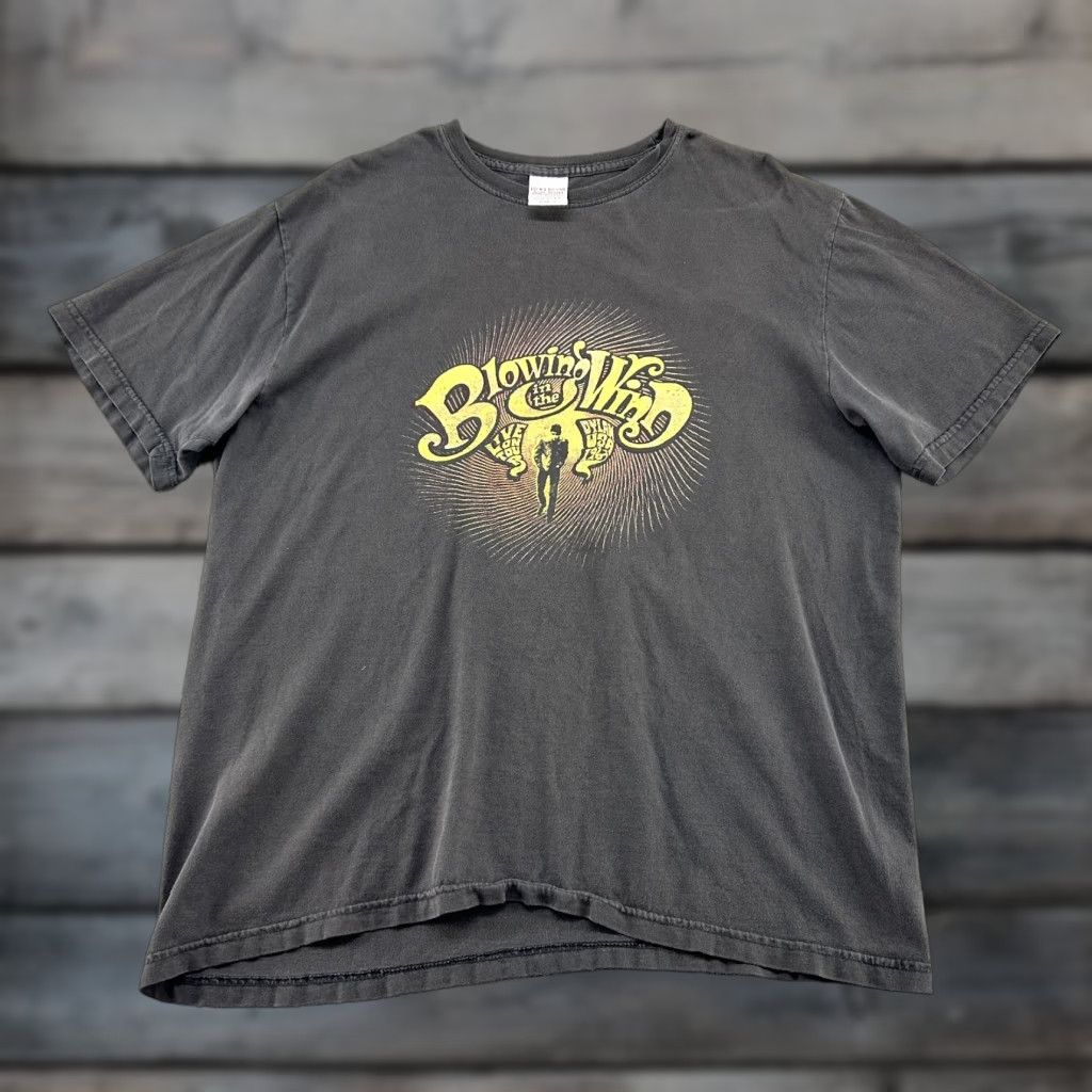 Lucky Brand VINTAGE Lucky Brand Shirt Mens L Black Bob Dylan Tour Blowing In The Wind 90s Size US L / EU 52-54 / 3 - 1 Thumbnail