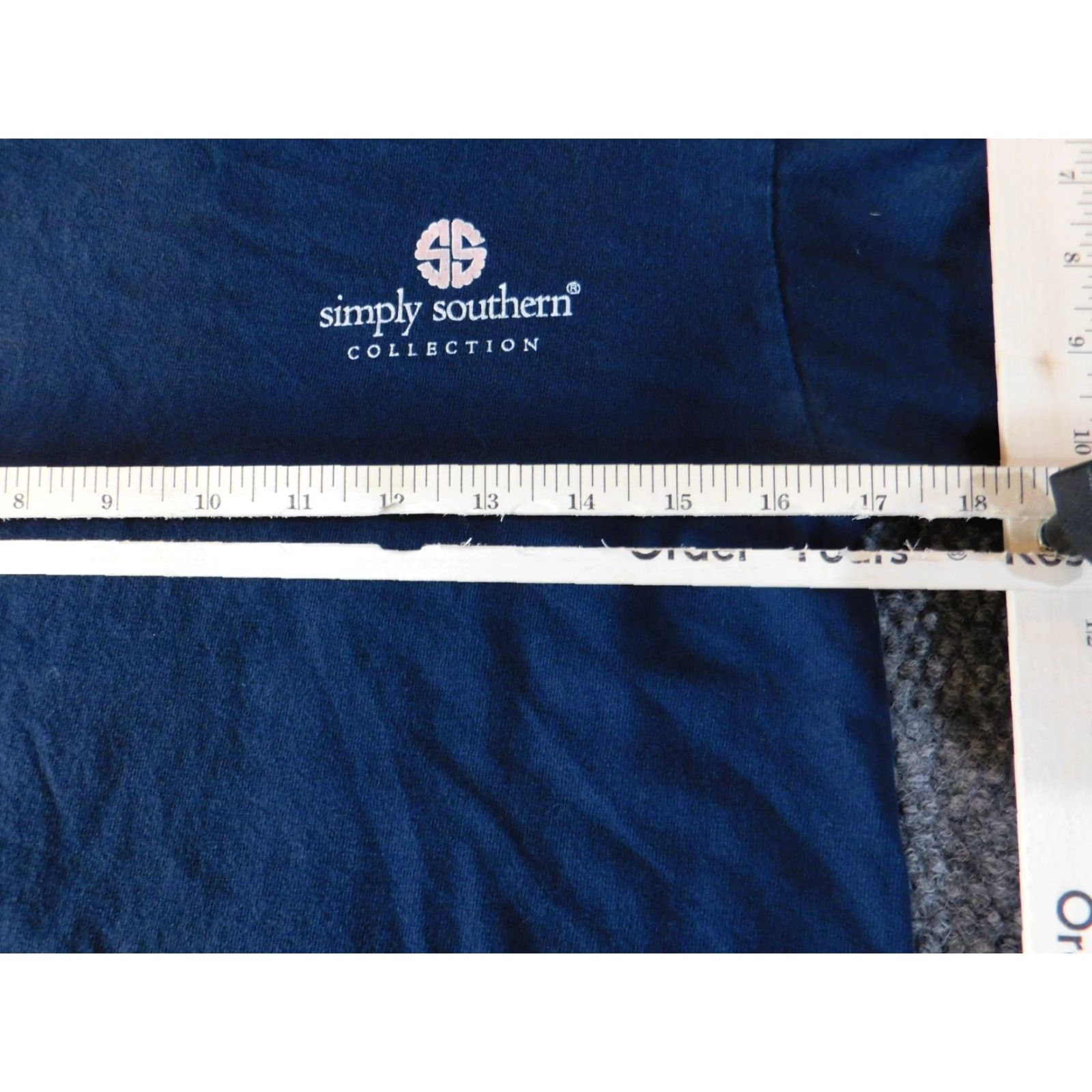 Vintage Simply Southern Mens Shirt Small blue owl graphic long sleeve Crew Neck Logo Stretch Cotton Spandex Regular Size US S / EU 44-46 / 1 - 7 Thumbnail